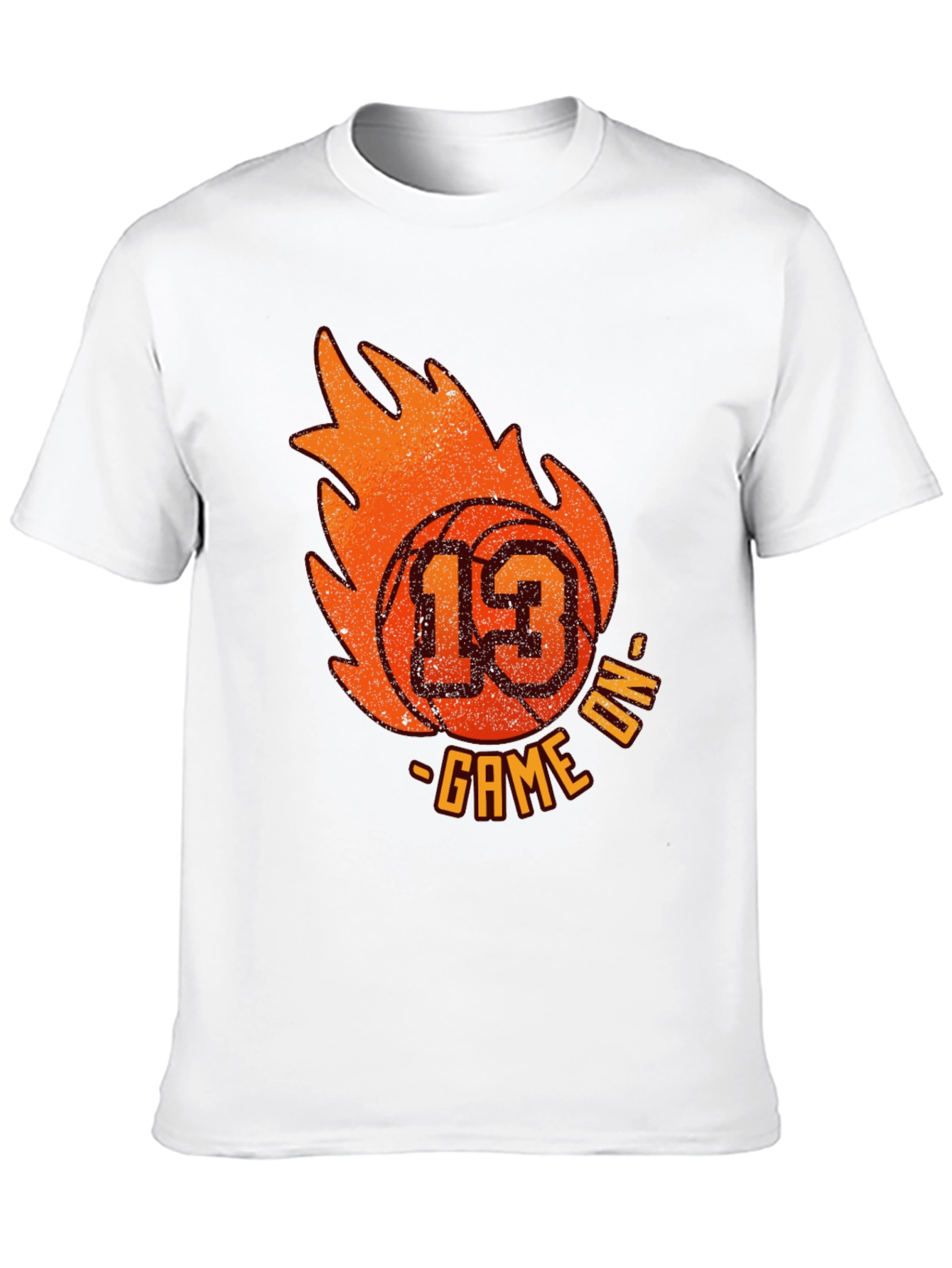 Basketball Game On T-Shirt - Number 13