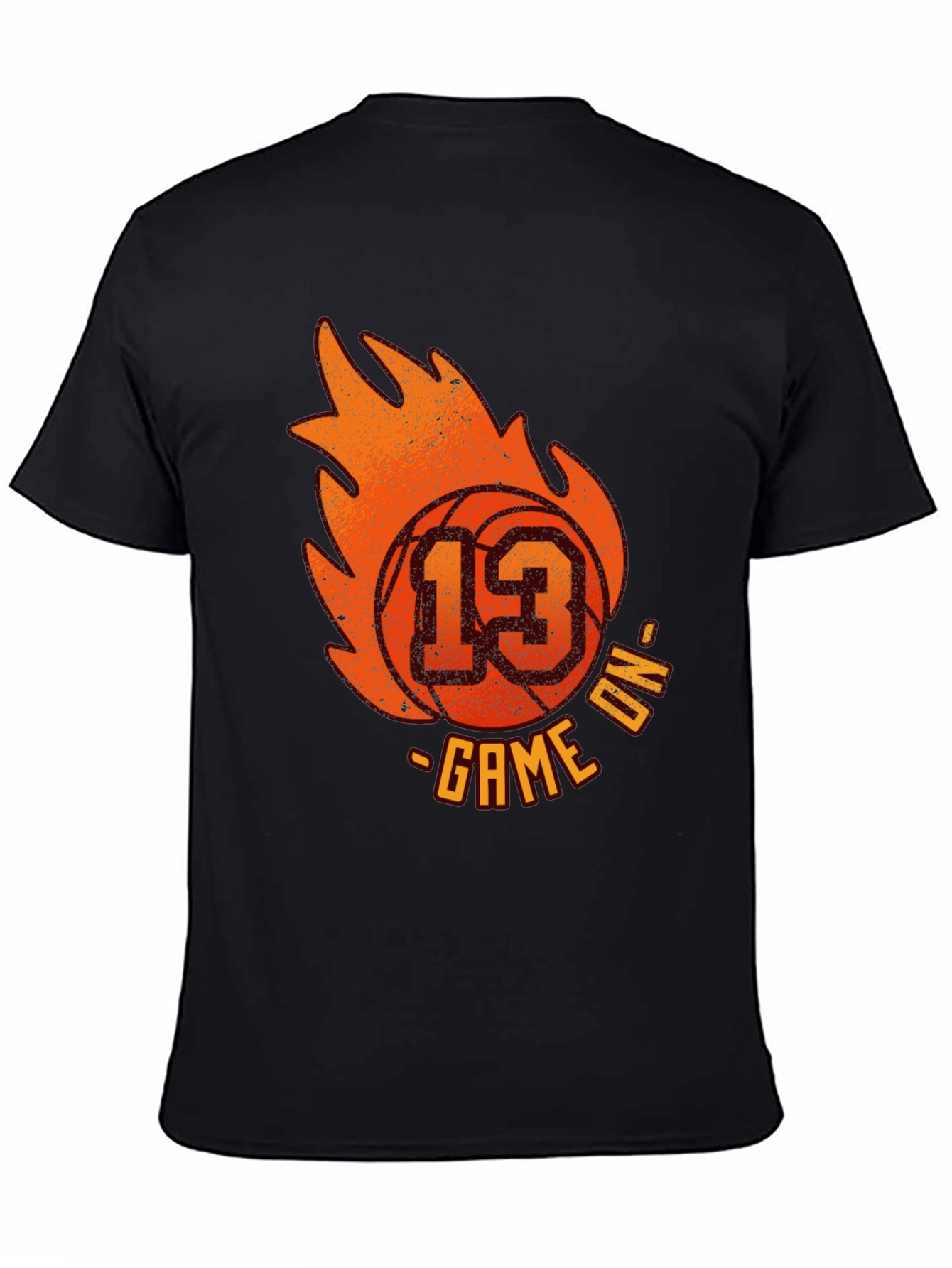 Basketball Game On T-Shirt - Number 13