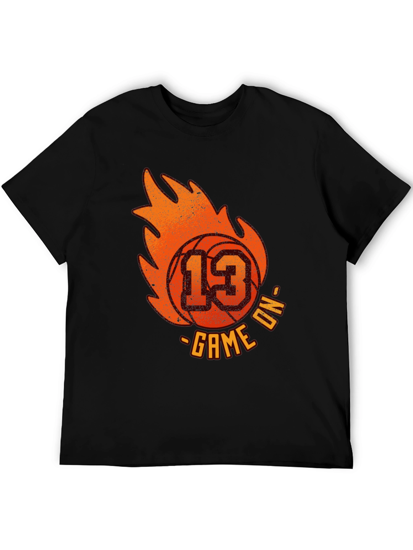 Basketball Game On T-Shirt - Number 13