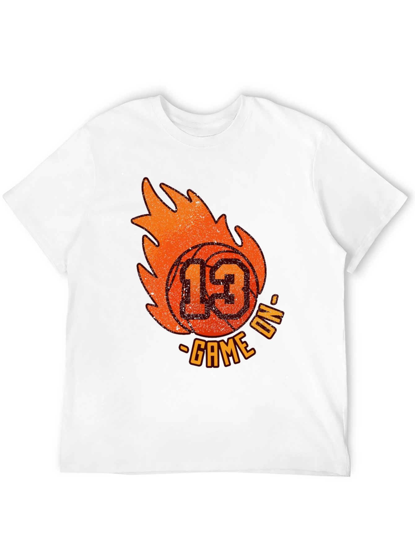 Basketball Game On T-Shirt - Number 13