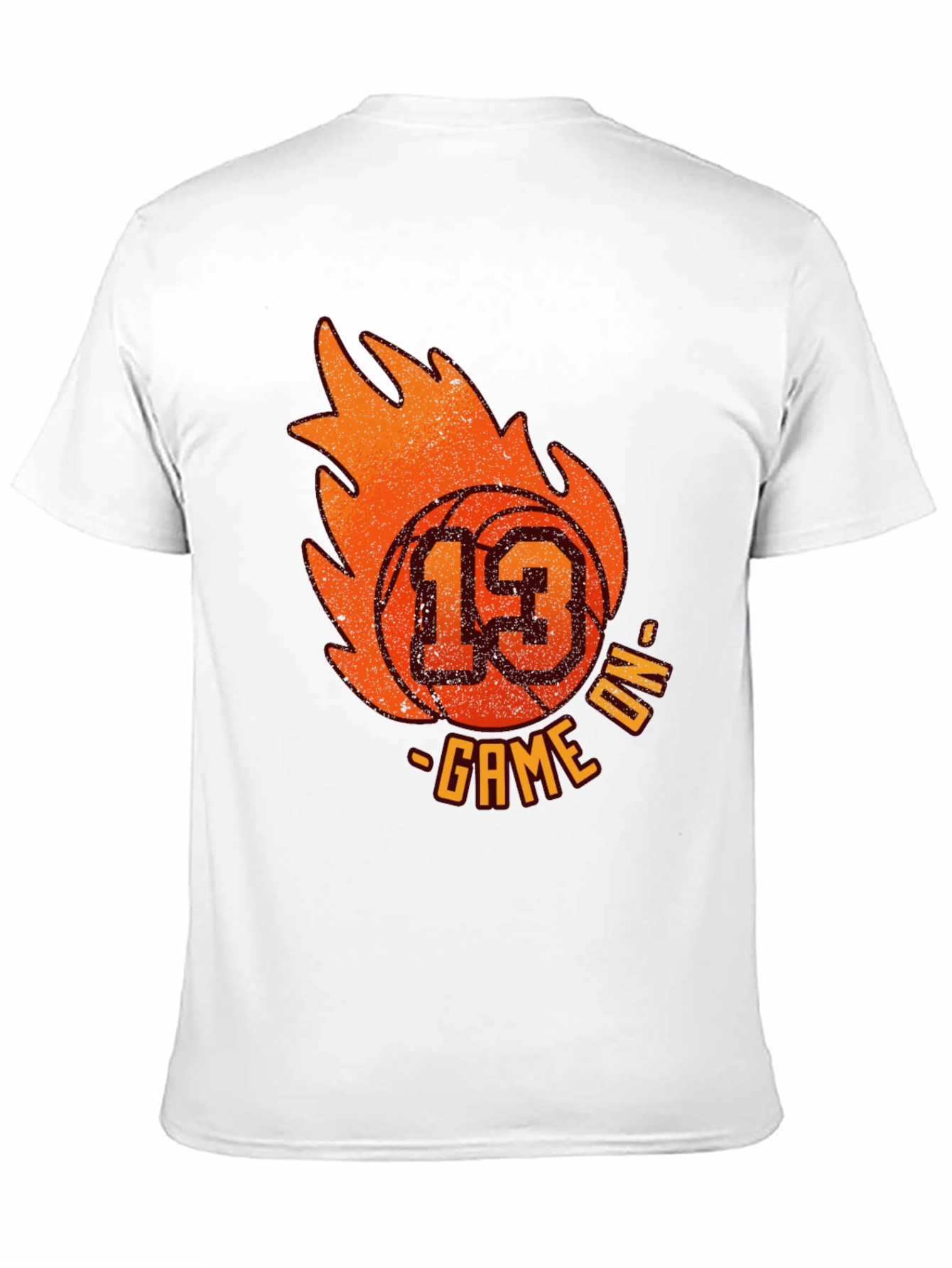 Basketball Game On T-Shirt - Number 13