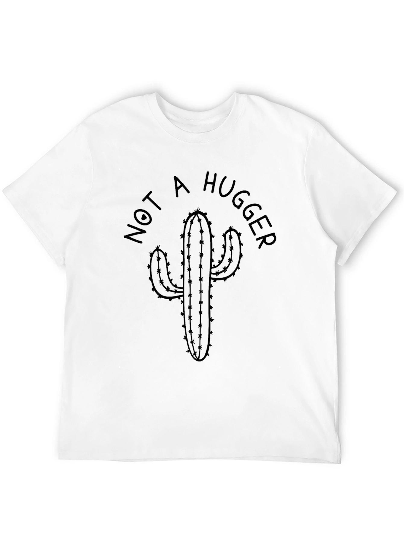 Not A Hugger Cactus Graphic Tee