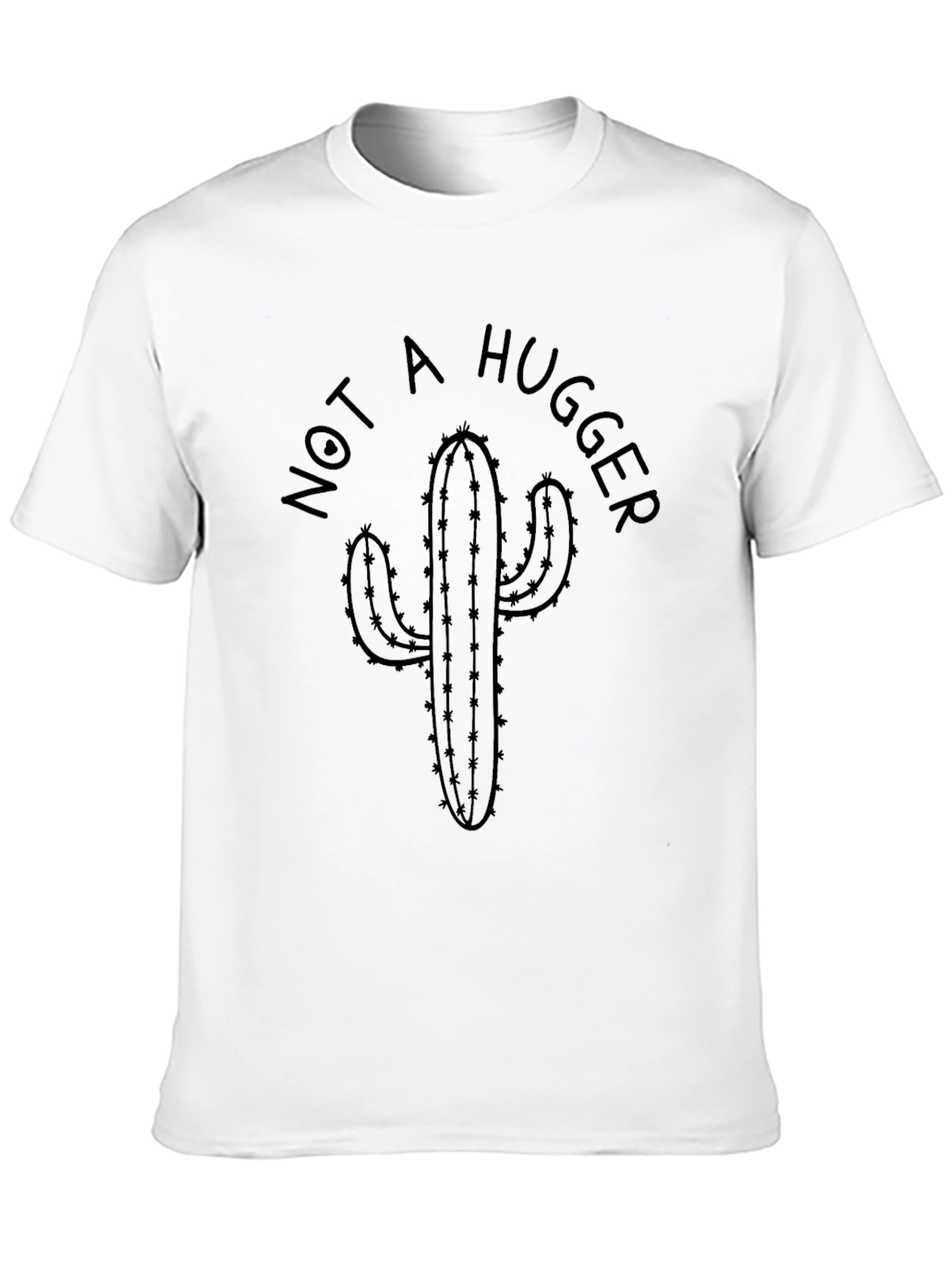 Not A Hugger Cactus Graphic Tee