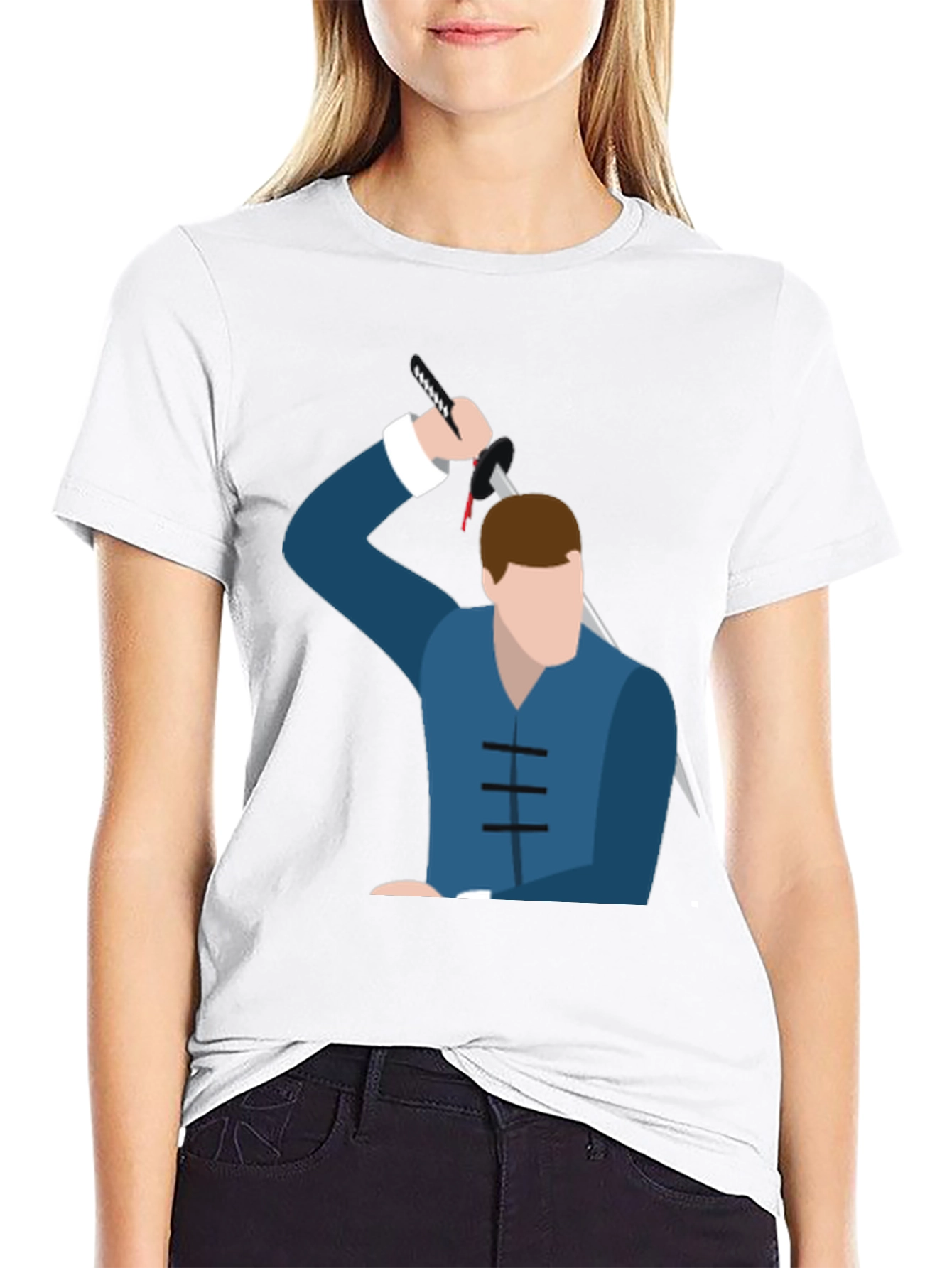 Stylized Warrior Graphic Tee