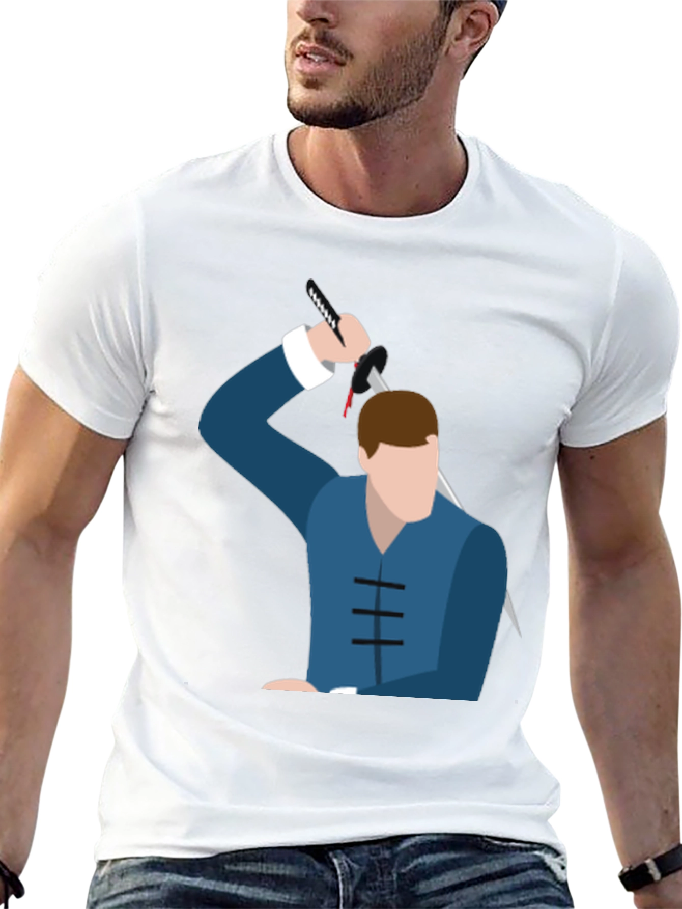 Stylized Warrior Graphic Tee