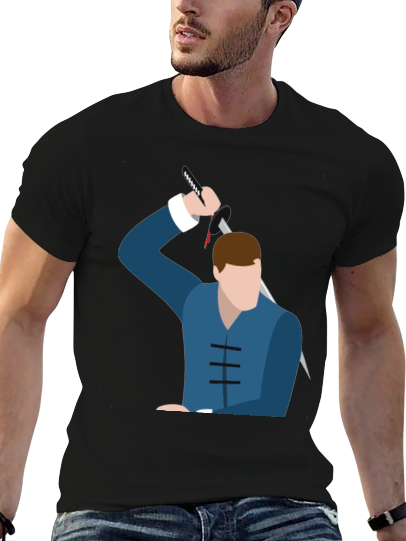 Stylized Warrior Graphic Tee