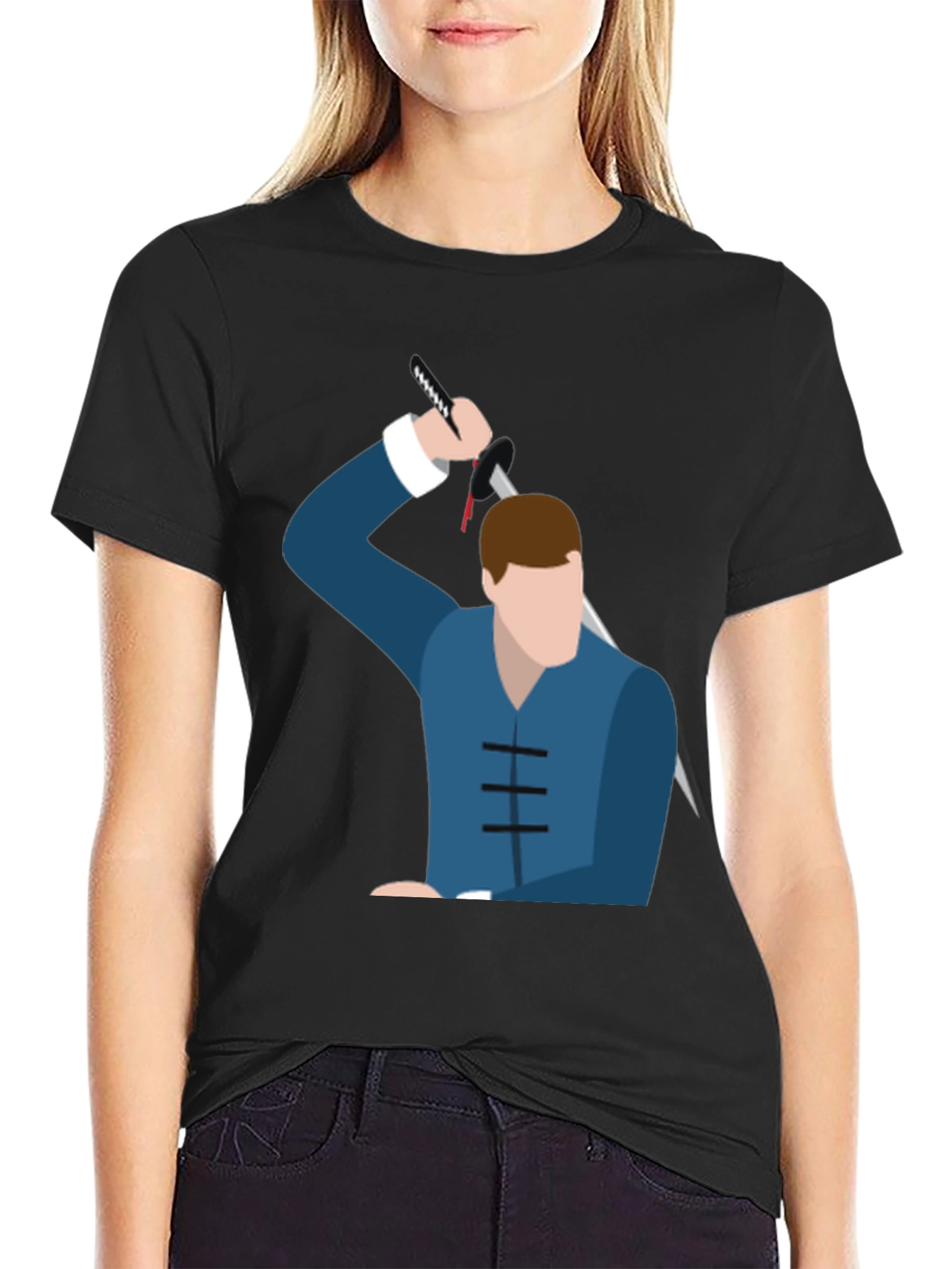 Stylized Warrior Graphic Tee