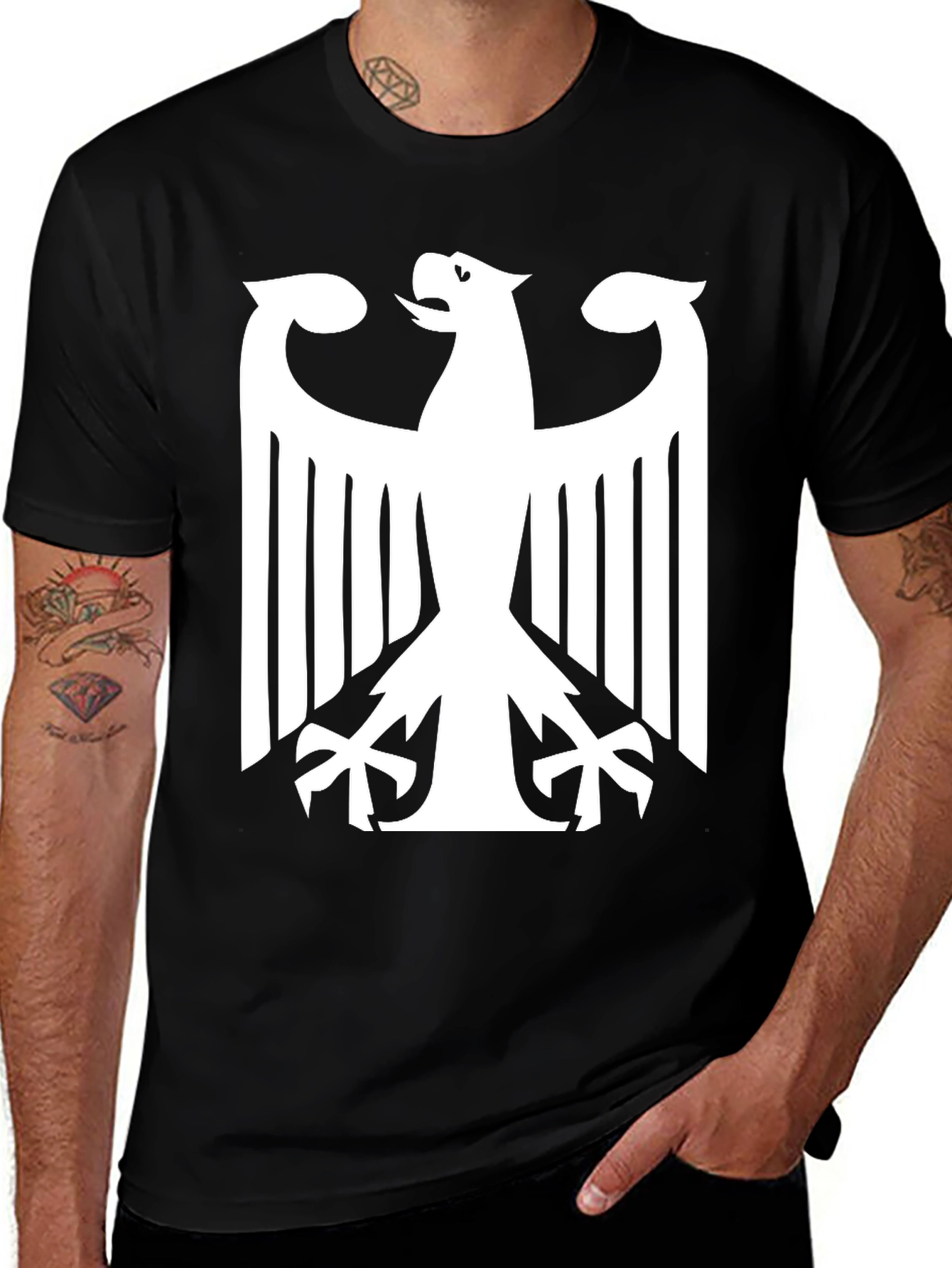 Eagle Crest Tee - Bold Black Shirt