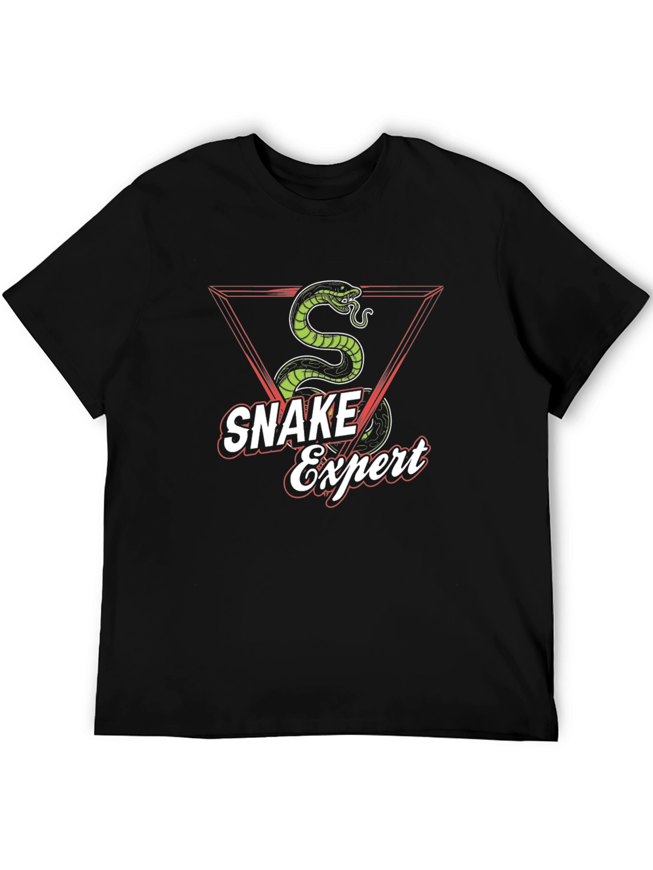 Snake Expert Graphic Tee - Mens Black T-Shirt