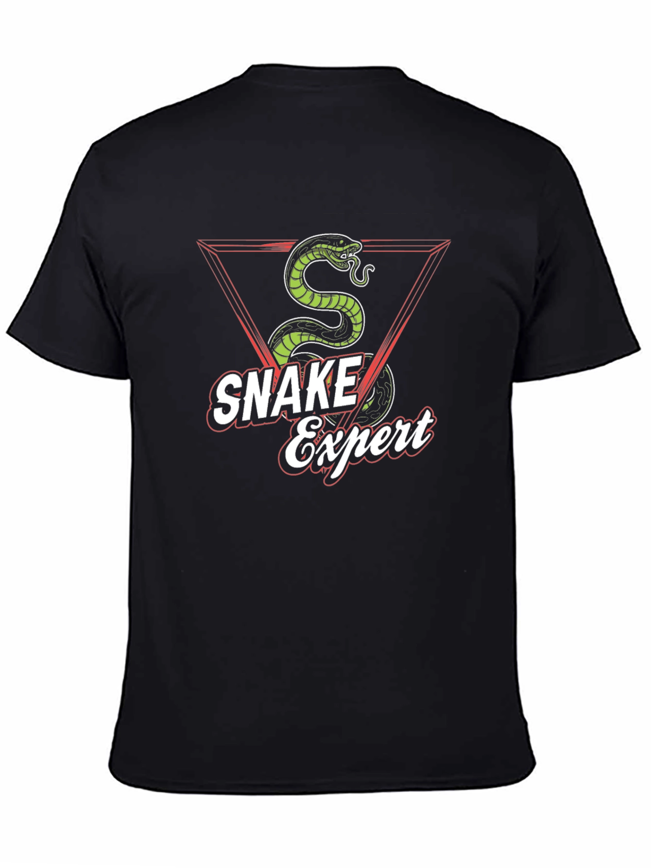 Snake Expert Graphic Tee - Mens Black T-Shirt