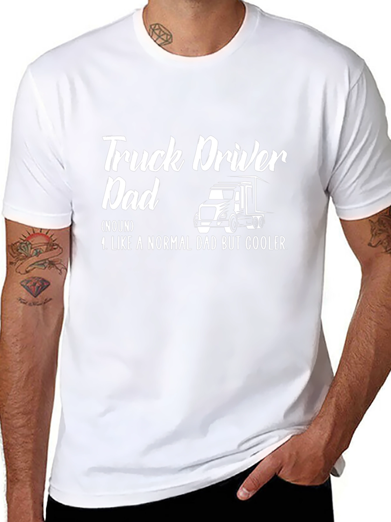 Truck Driver Dad Graphic T-Shirt