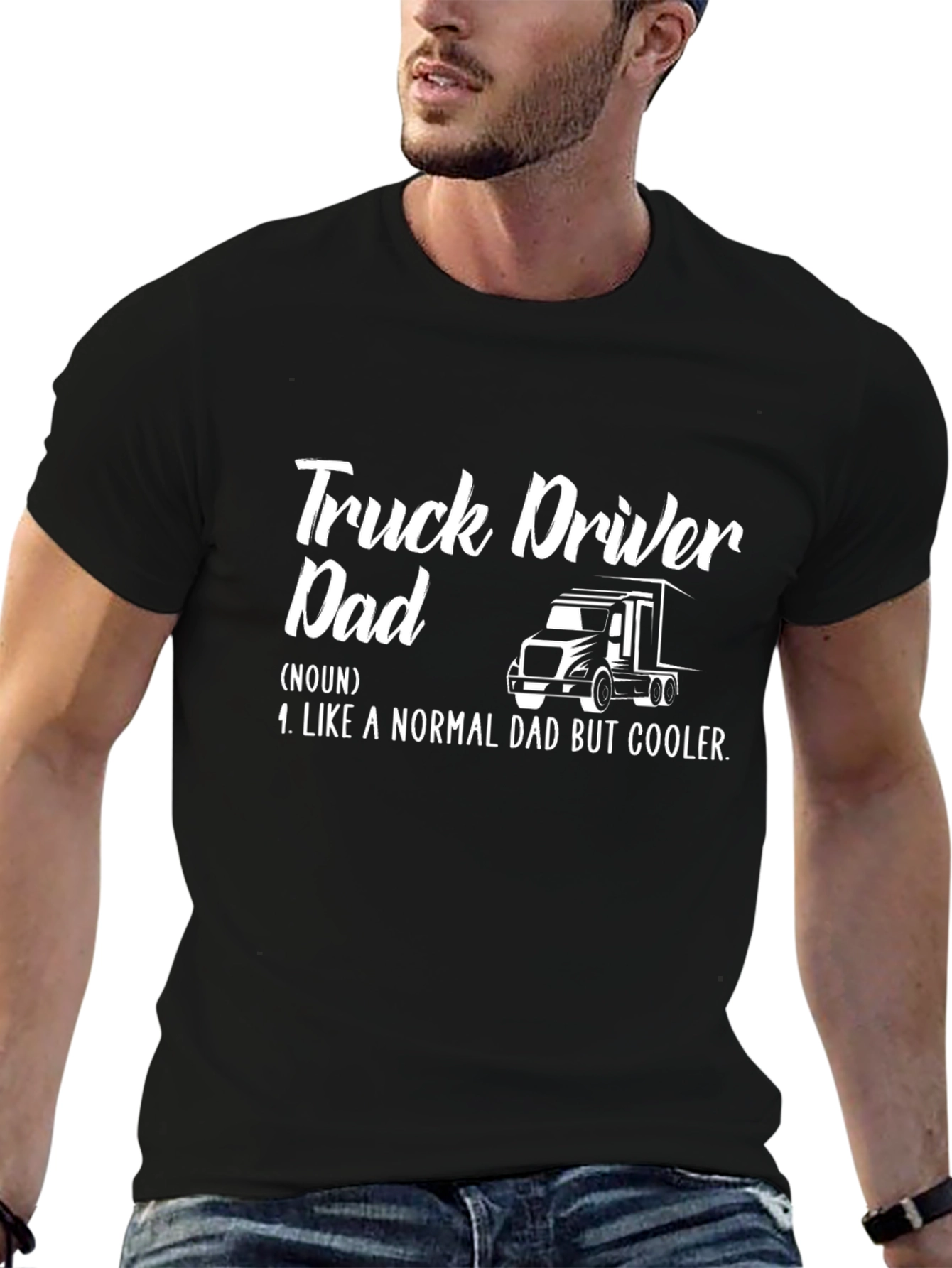 Truck Driver Dad Graphic T-Shirt