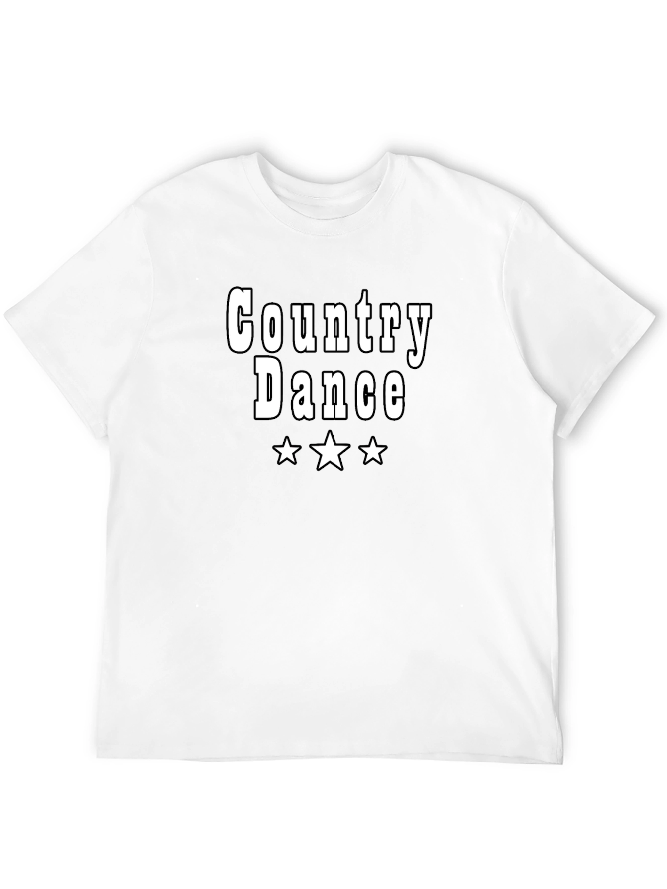 Country Dance Graphic T-Shirt - Black