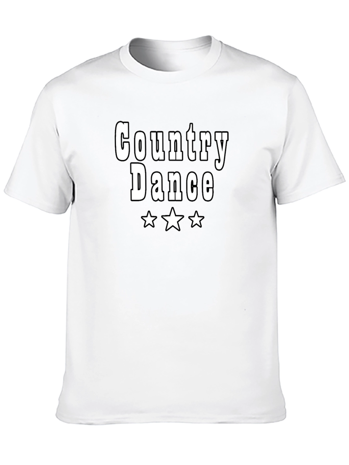 Country Dance Graphic T-Shirt - Black