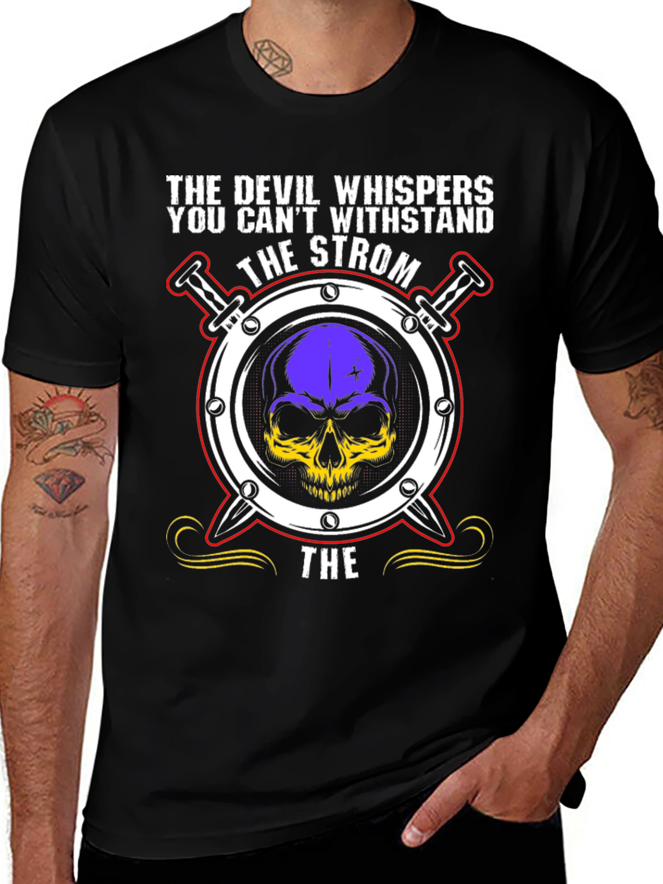 The Strom Devil Skull Graphic T-Shirt