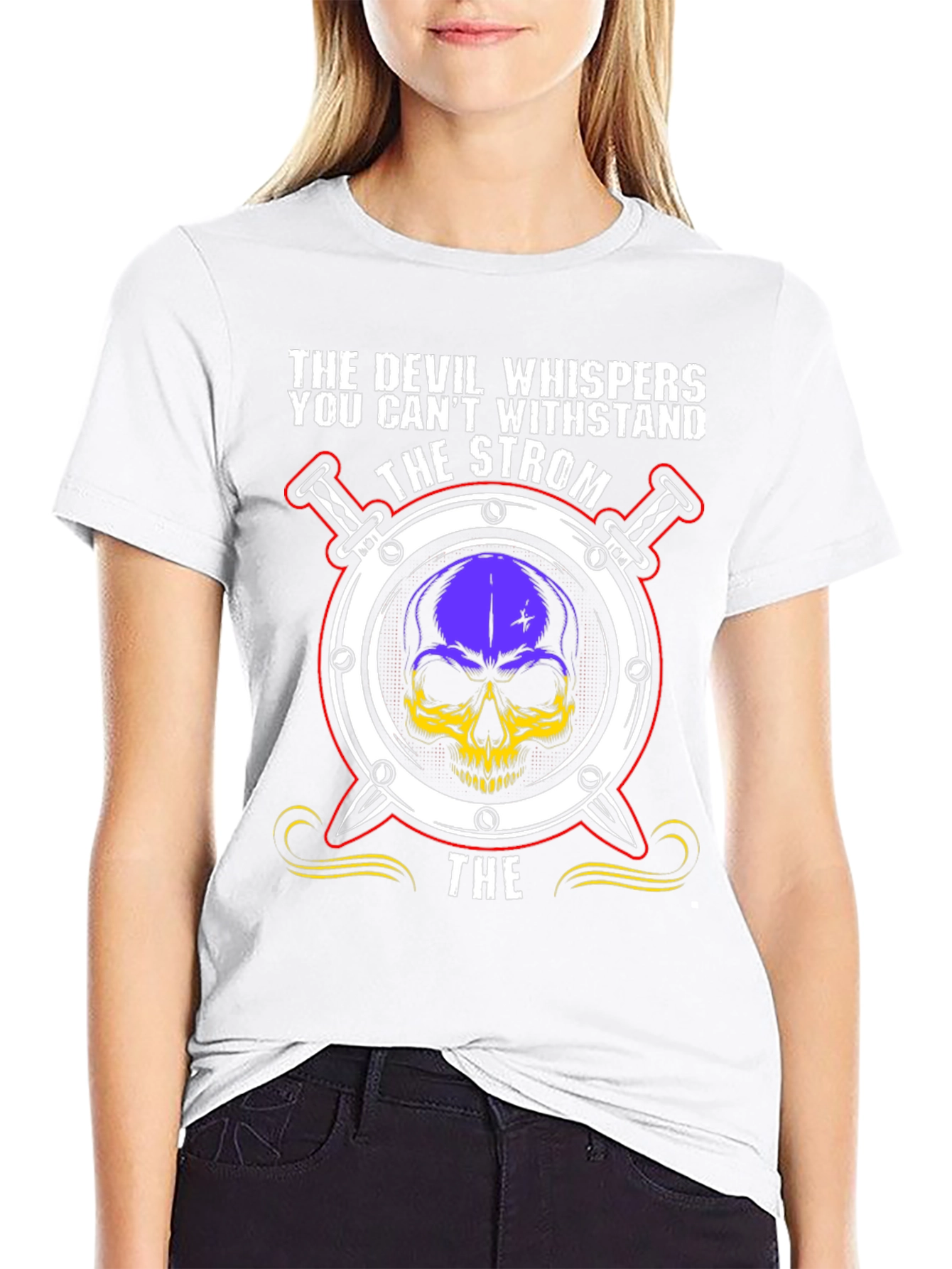 The Strom Devil Skull Graphic T-Shirt