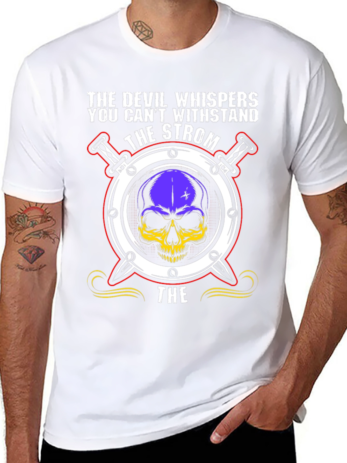 The Strom Devil Skull Graphic T-Shirt
