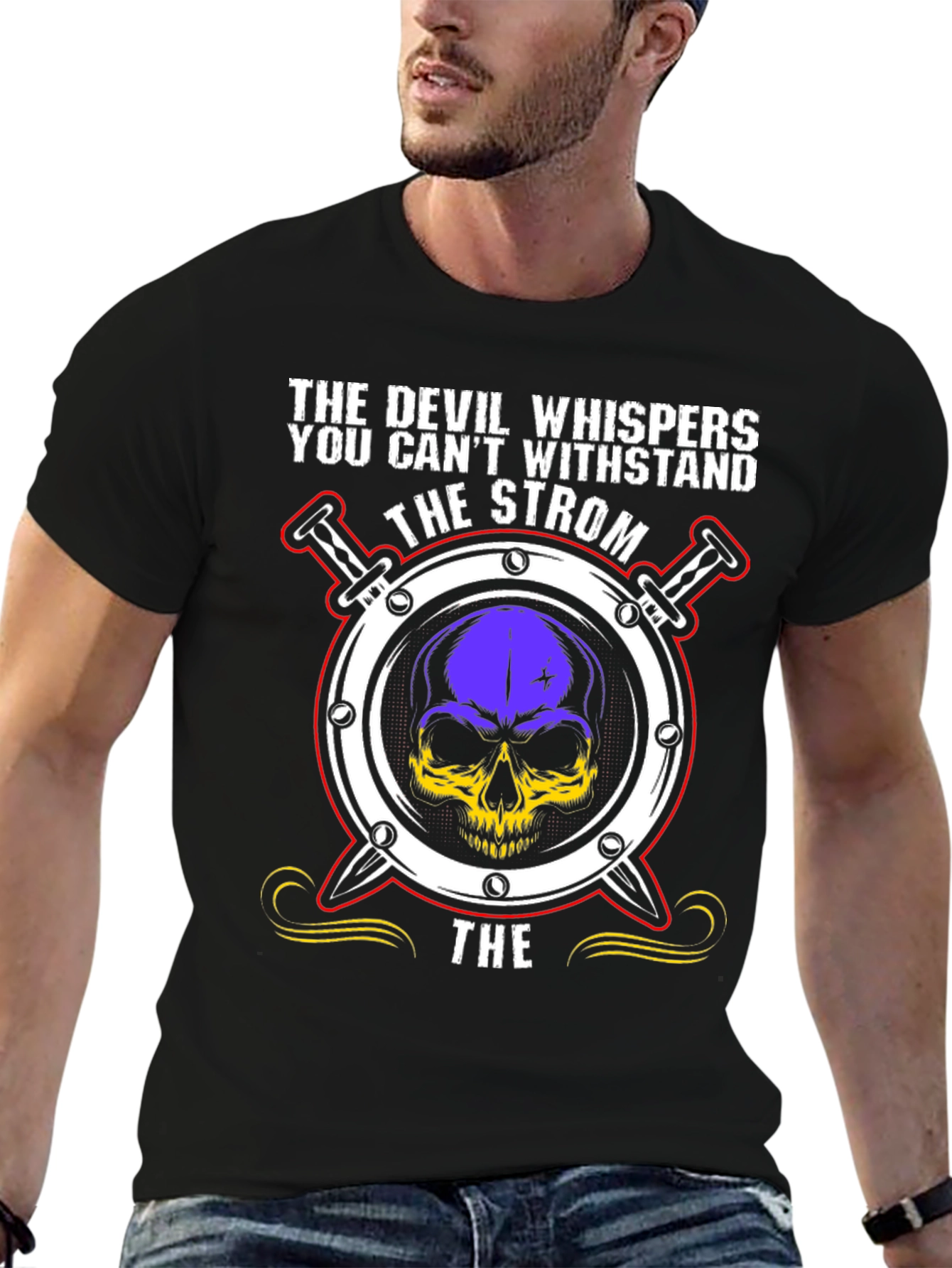 The Strom Devil Skull Graphic T-Shirt