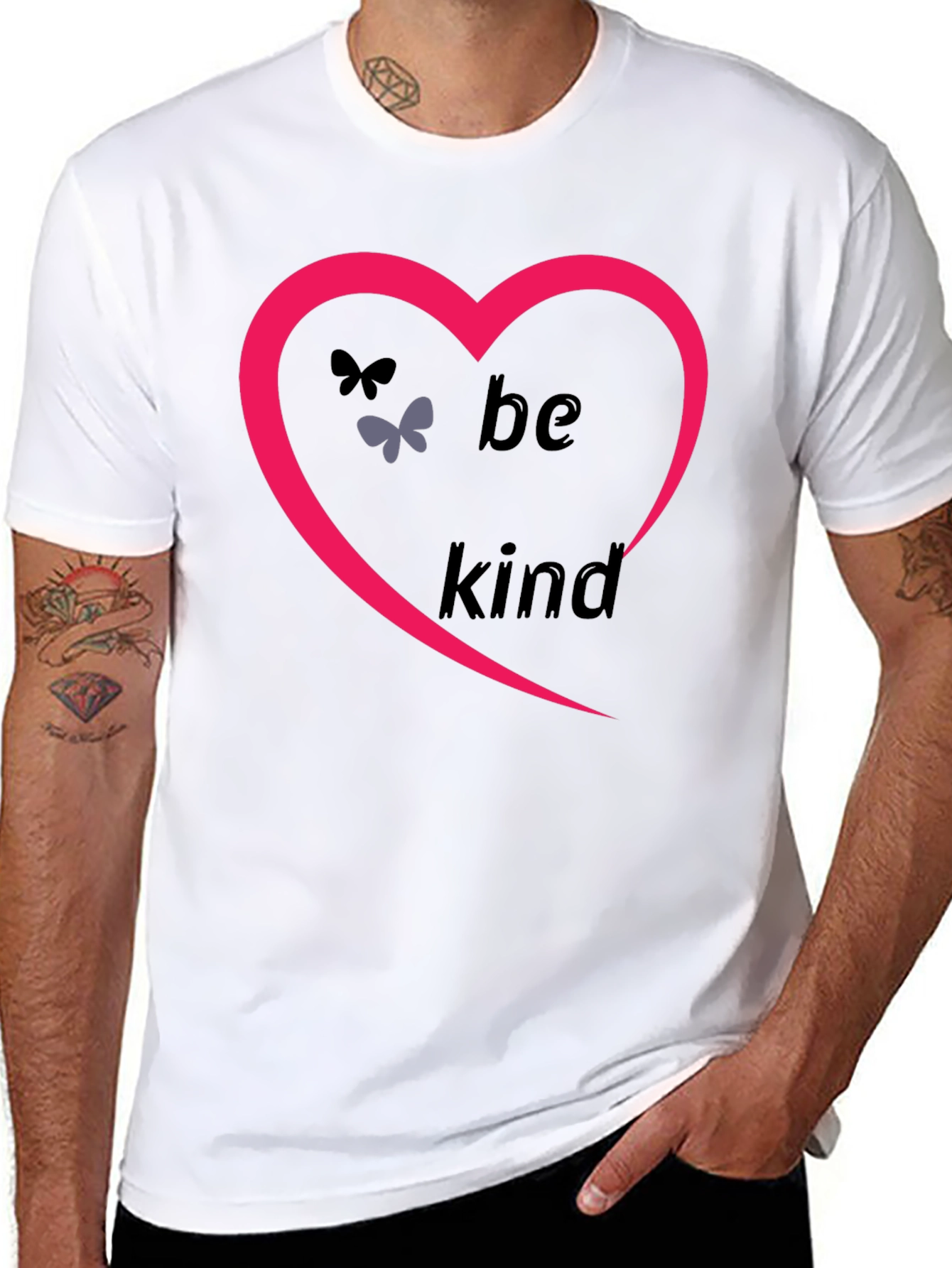 Be Kind Heart T-Shirt - Positive Message Tee