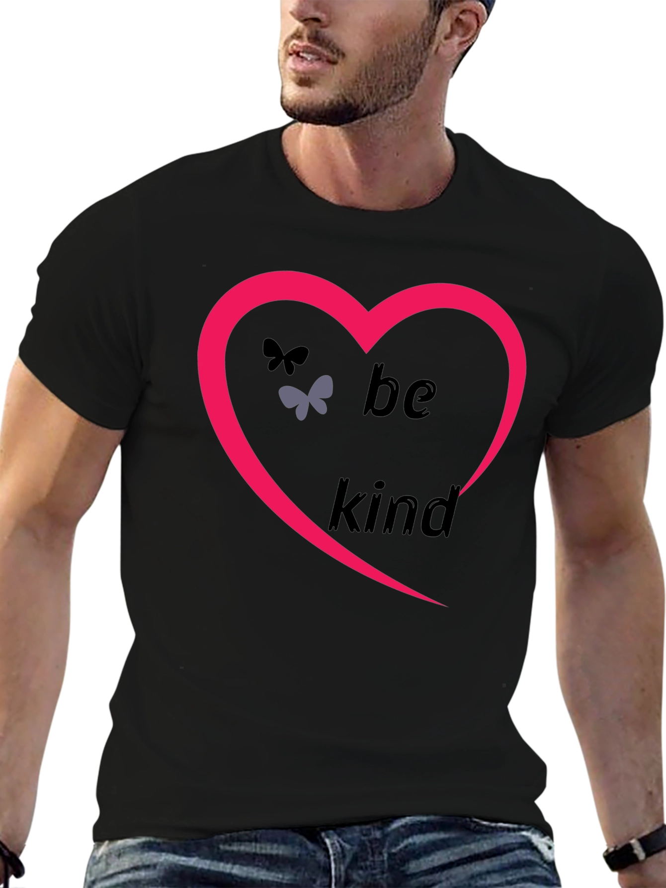 Be Kind Heart T-Shirt - Positive Message Tee
