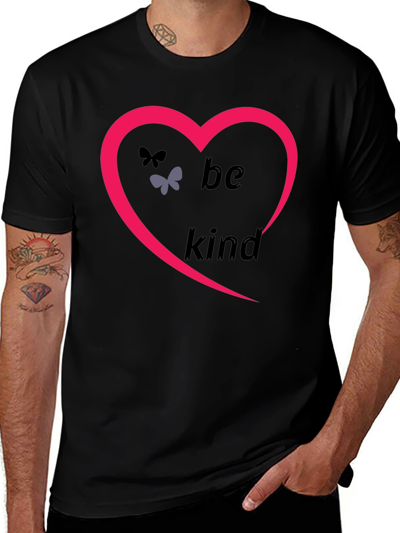 Be Kind Heart T-Shirt - Positive Message Tee