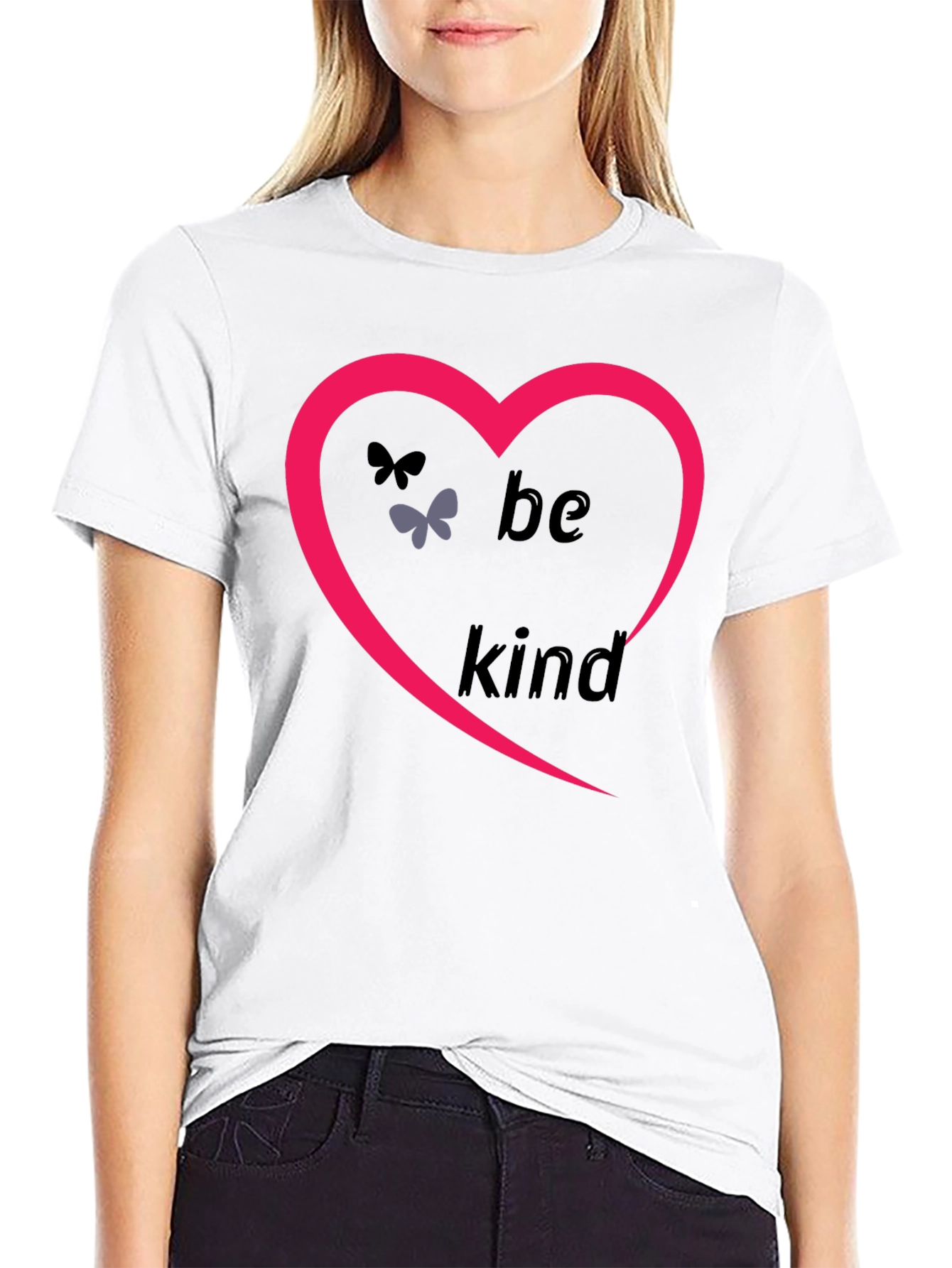 Be Kind Heart T-Shirt - Positive Message Tee
