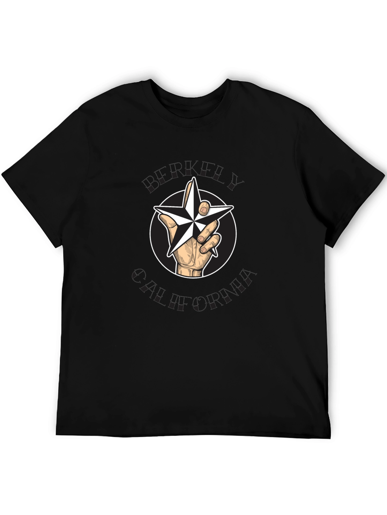 Star Hand Graphic Black T-Shirt