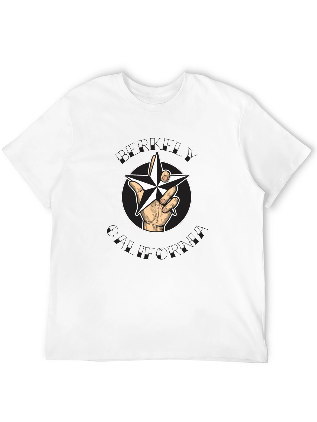 Star Hand Graphic Black T-Shirt