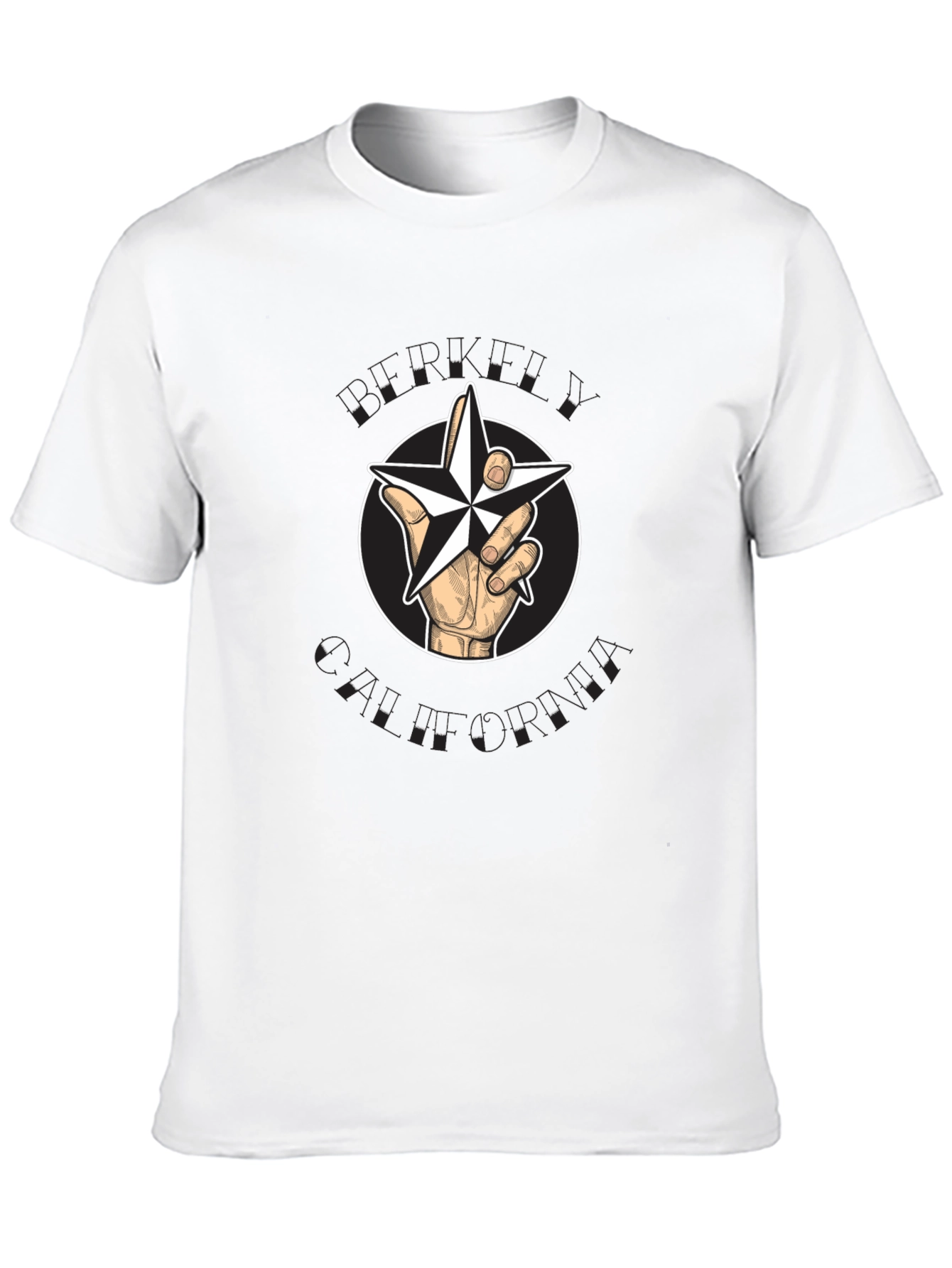 Star Hand Graphic Black T-Shirt