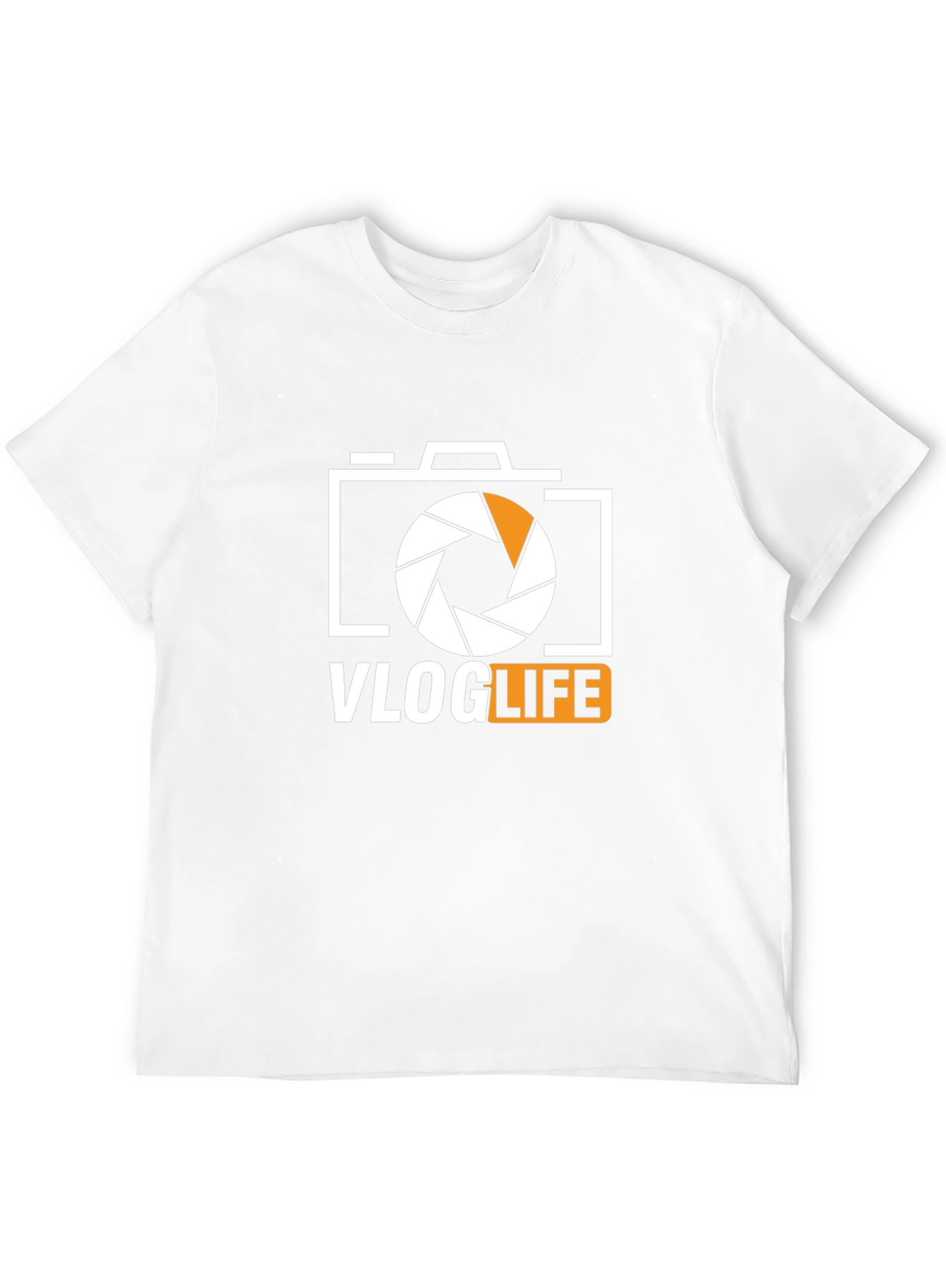 Vlog Life Graphic Tee - Camera Design Black T-Shirt
