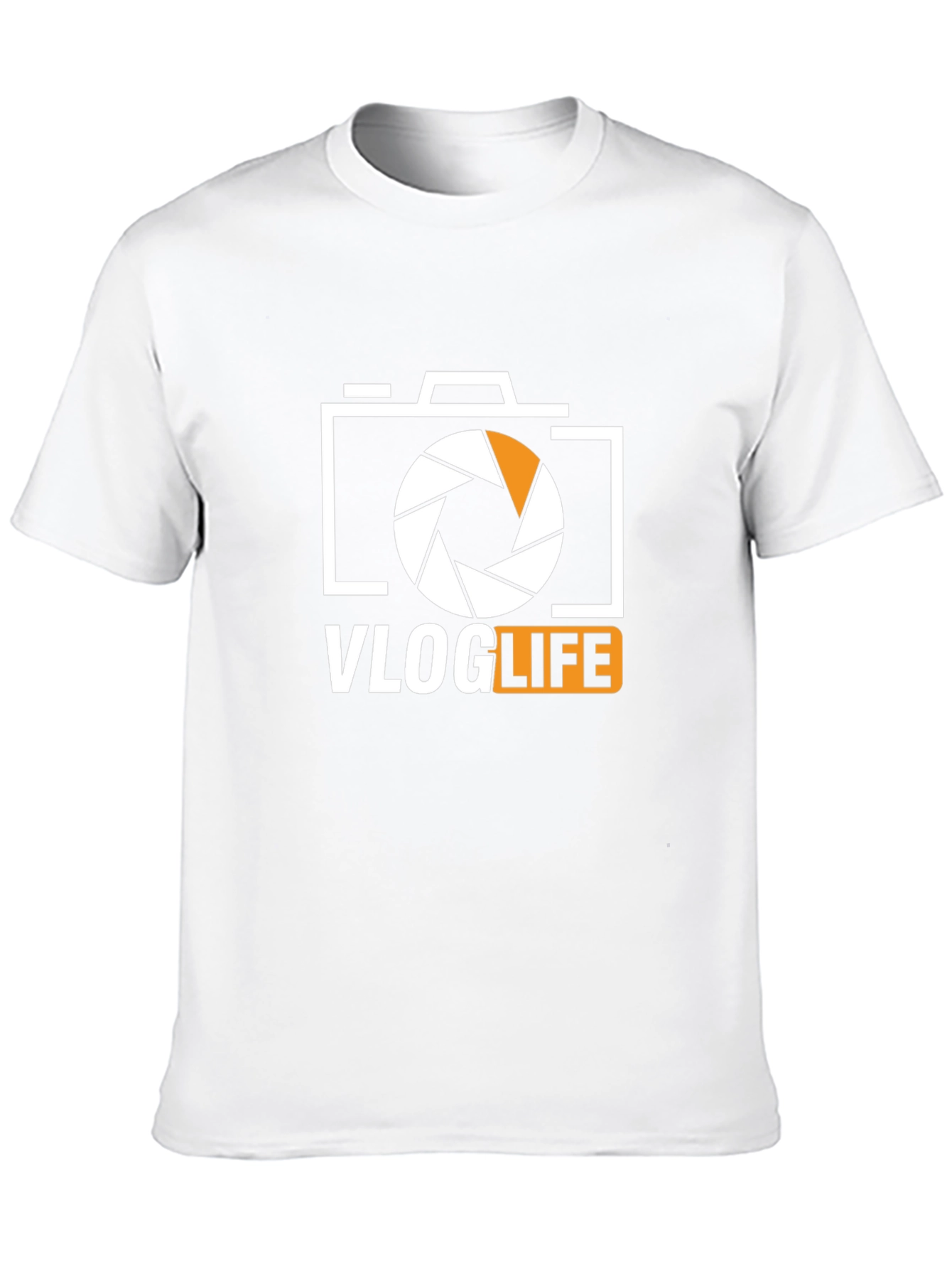 Vlog Life Graphic Tee - Camera Design Black T-Shirt