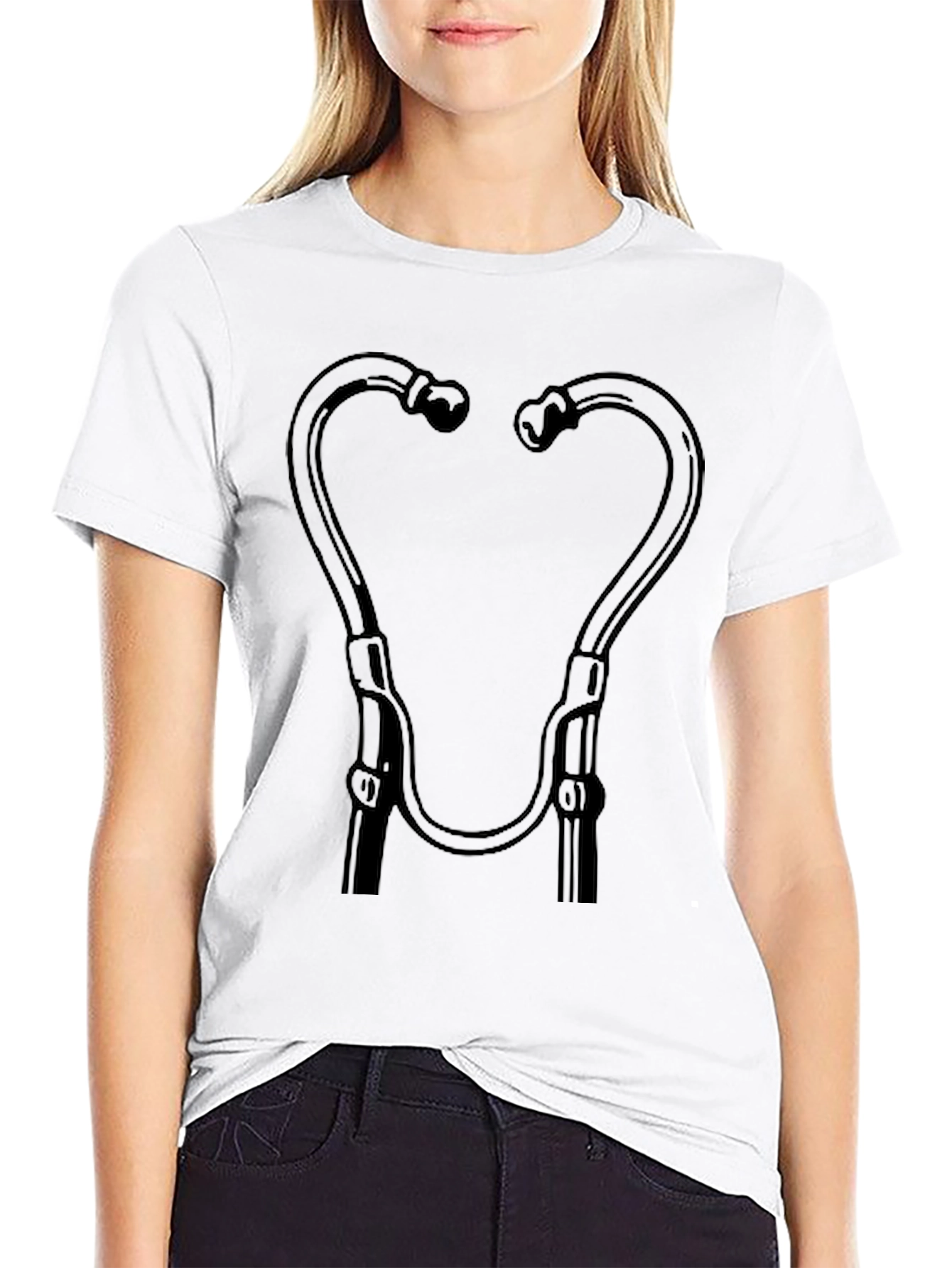 Stethoscope Graphic Tee - Medical Humor Shirt