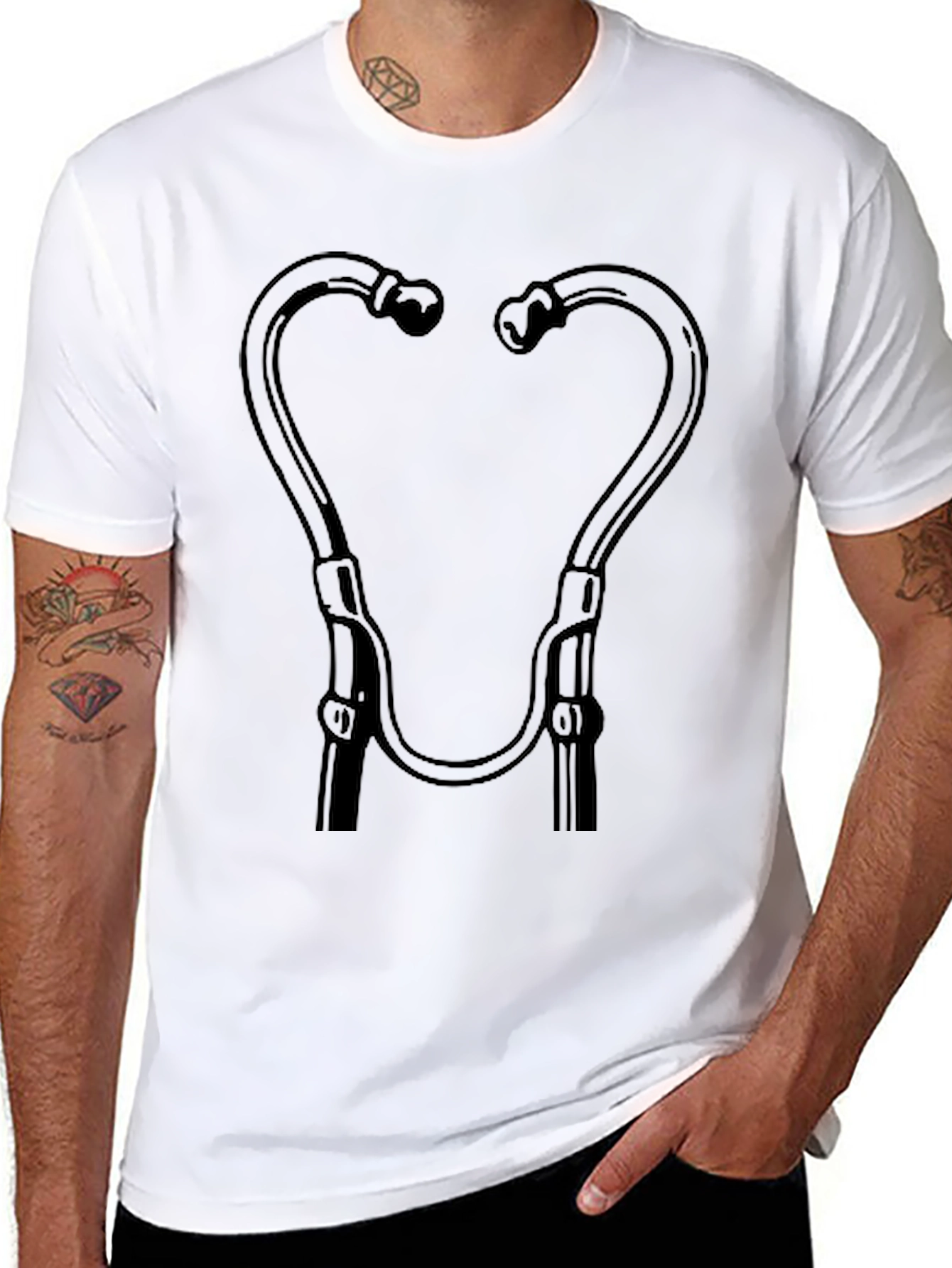 Stethoscope Graphic Tee - Medical Humor Shirt
