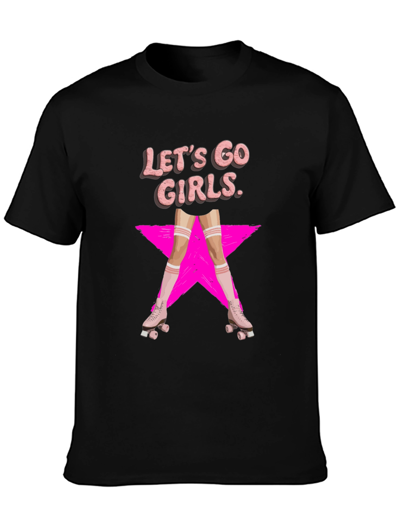 Lets Go Girls Roller Skate T-Shirt