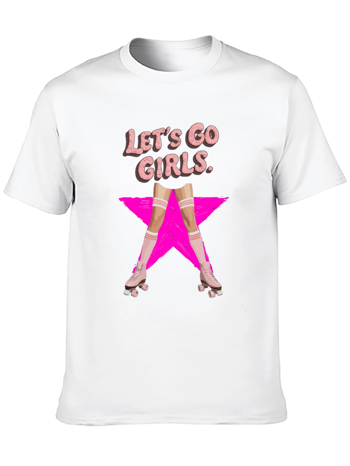 Lets Go Girls Roller Skate T-Shirt