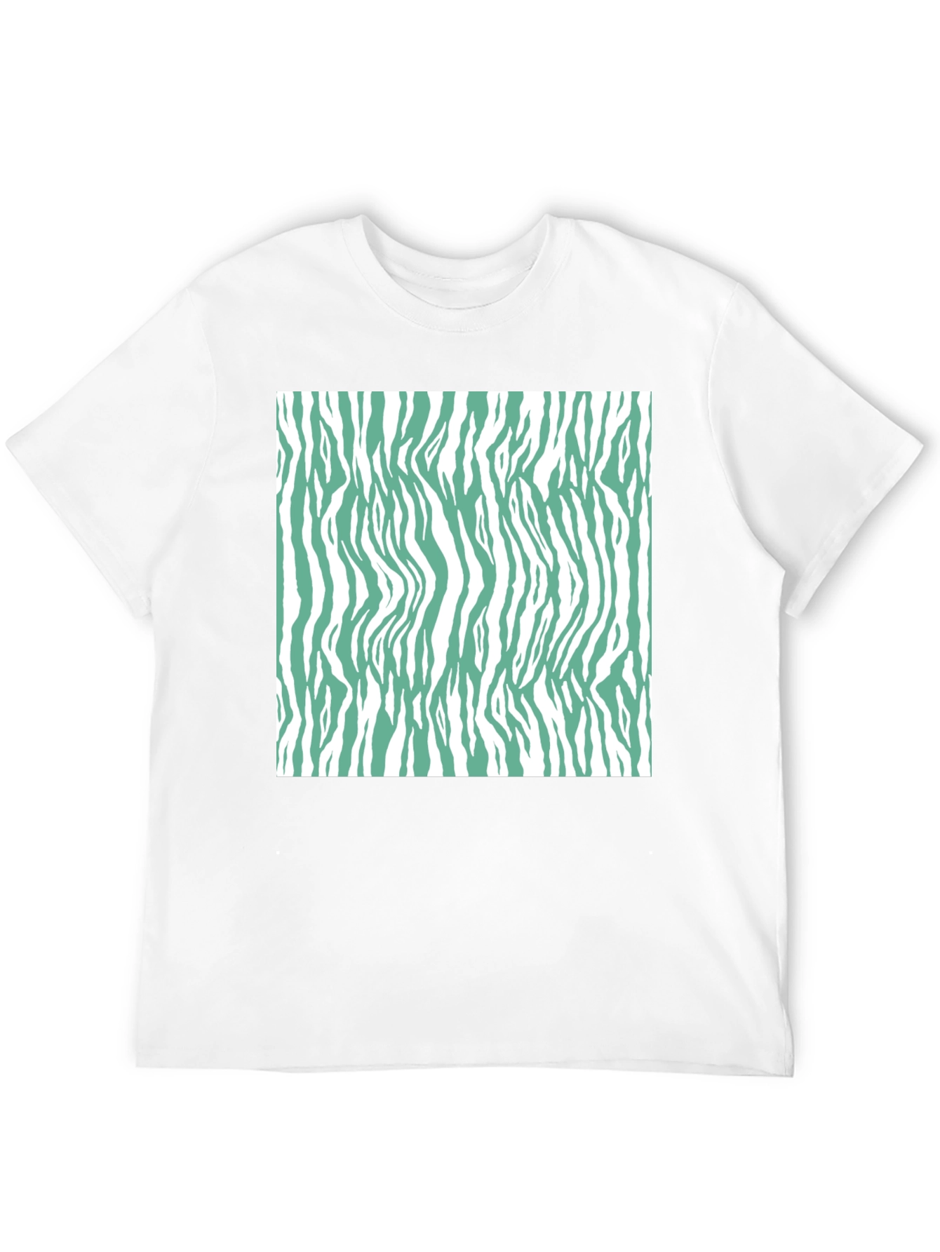Zebra Print T-Shirt - Black Casual Tee