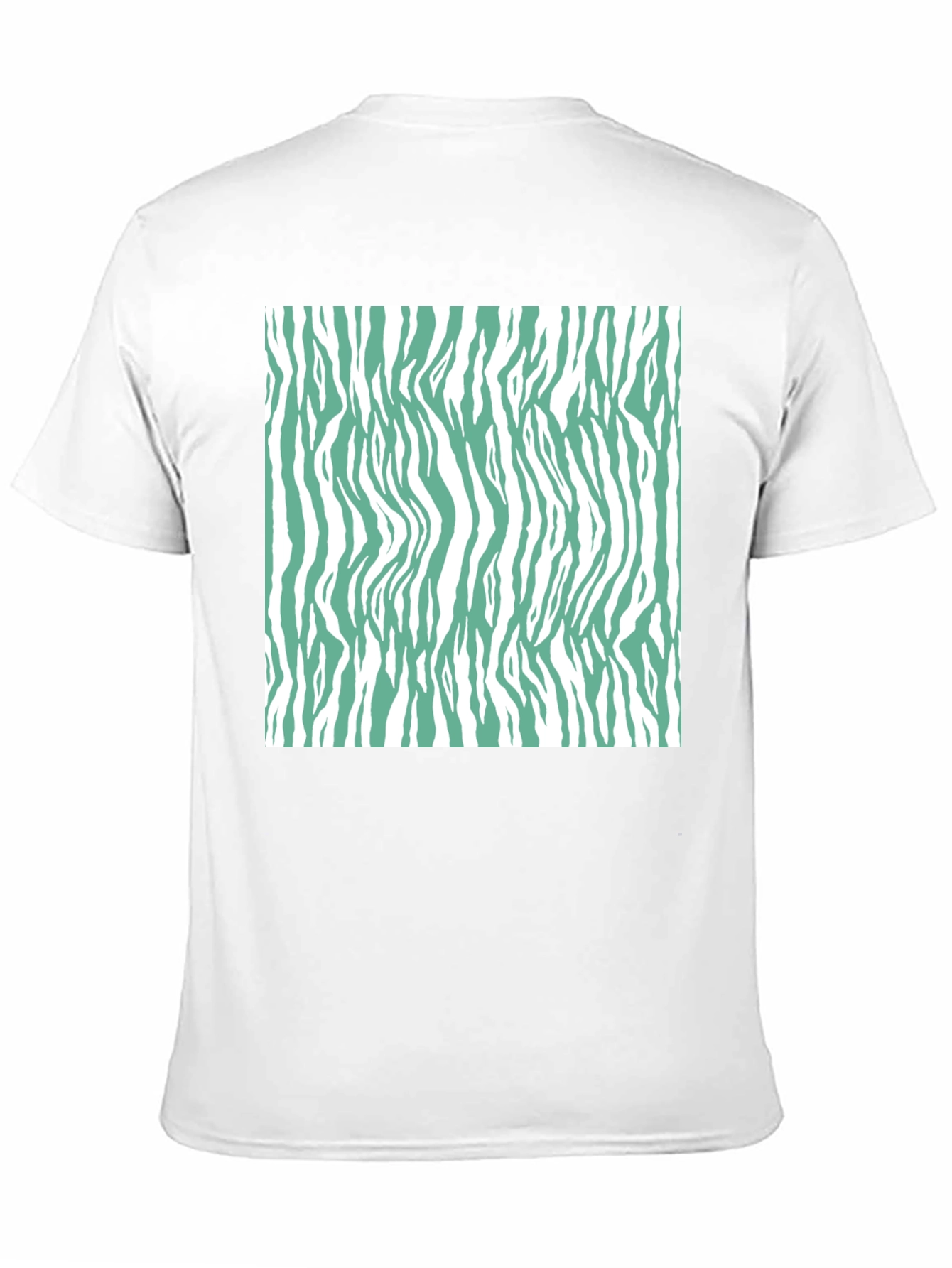 Zebra Print T-Shirt - Black Casual Tee