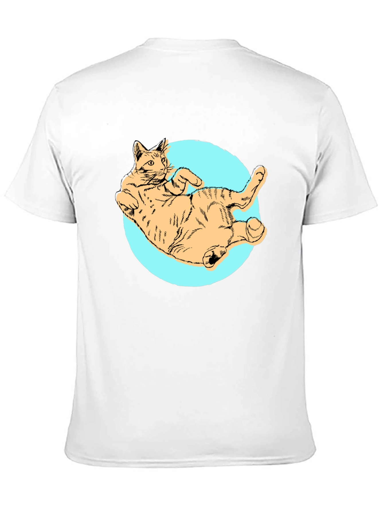 Cat Graphic Tee - Mens Black T-Shirt