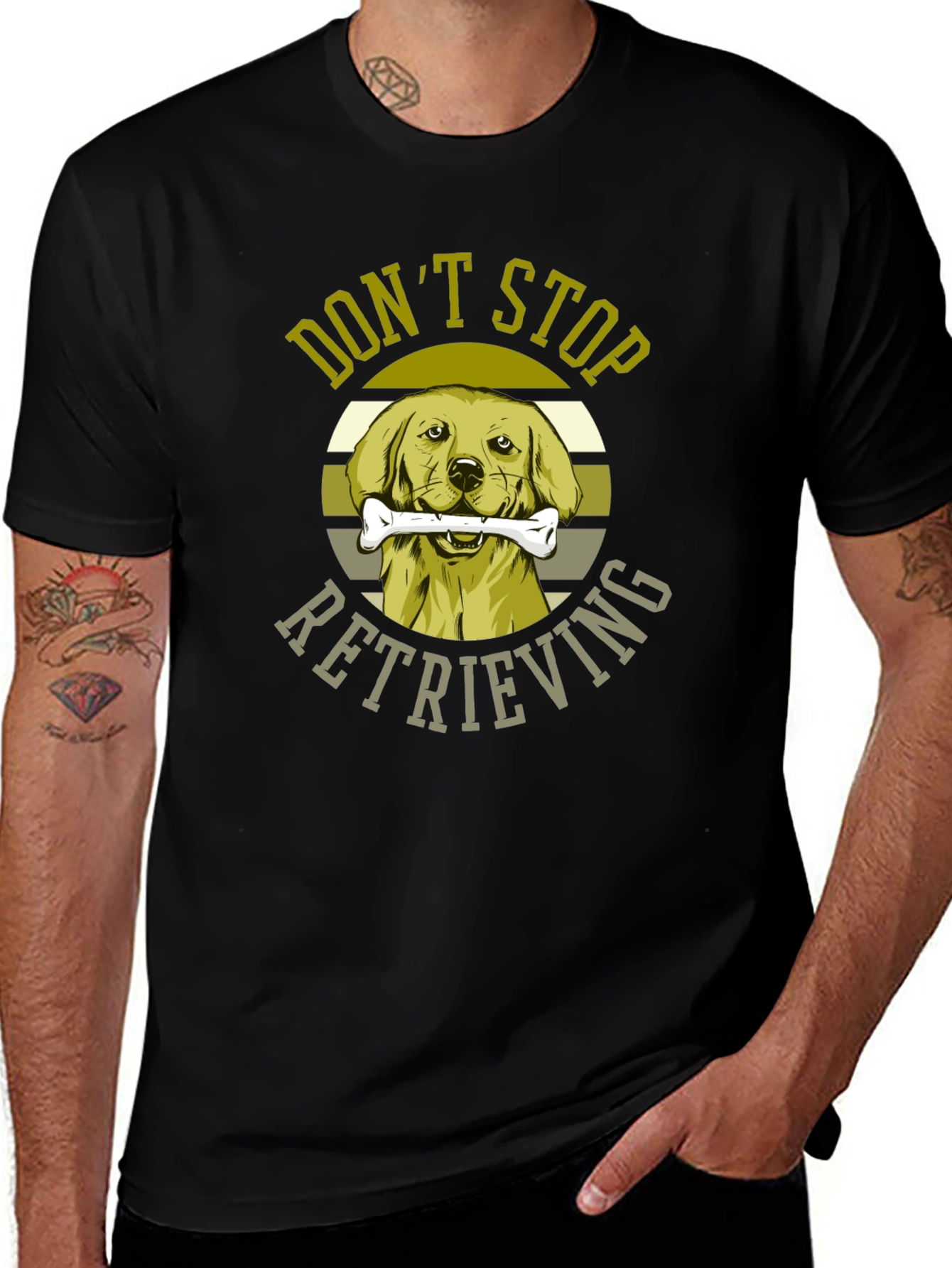 Dont Stop Retrieving Dog Graphic T-Shirt