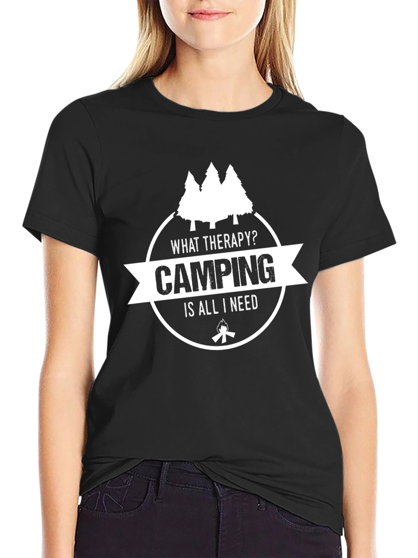 Camping Therapy Graphic T-Shirt
