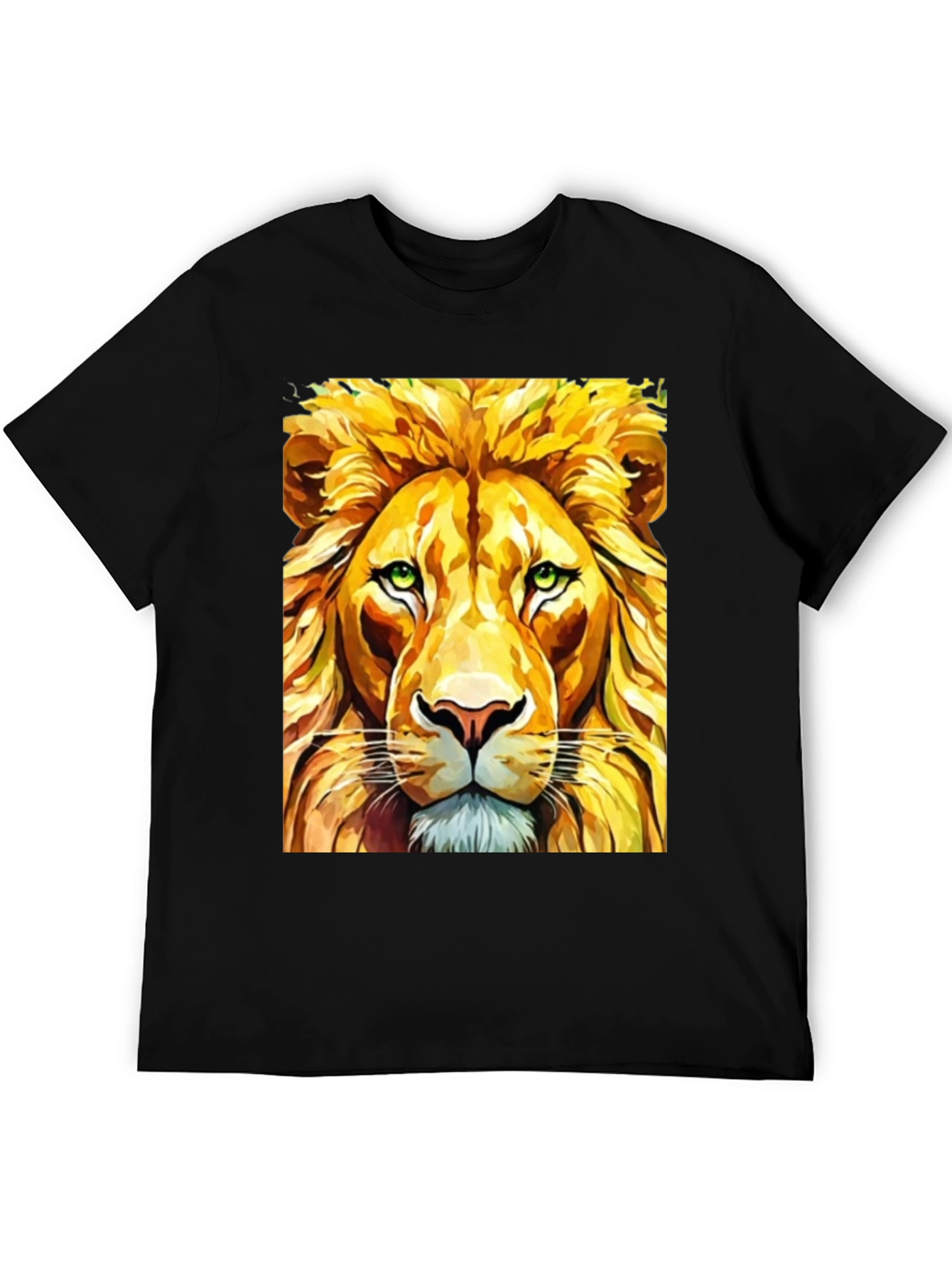 Lion Graphic T-Shirt - Bold Animal Print Tee