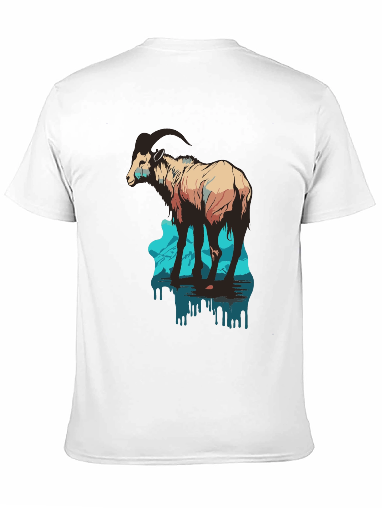 Mountain Goat Graphic Tee - Black