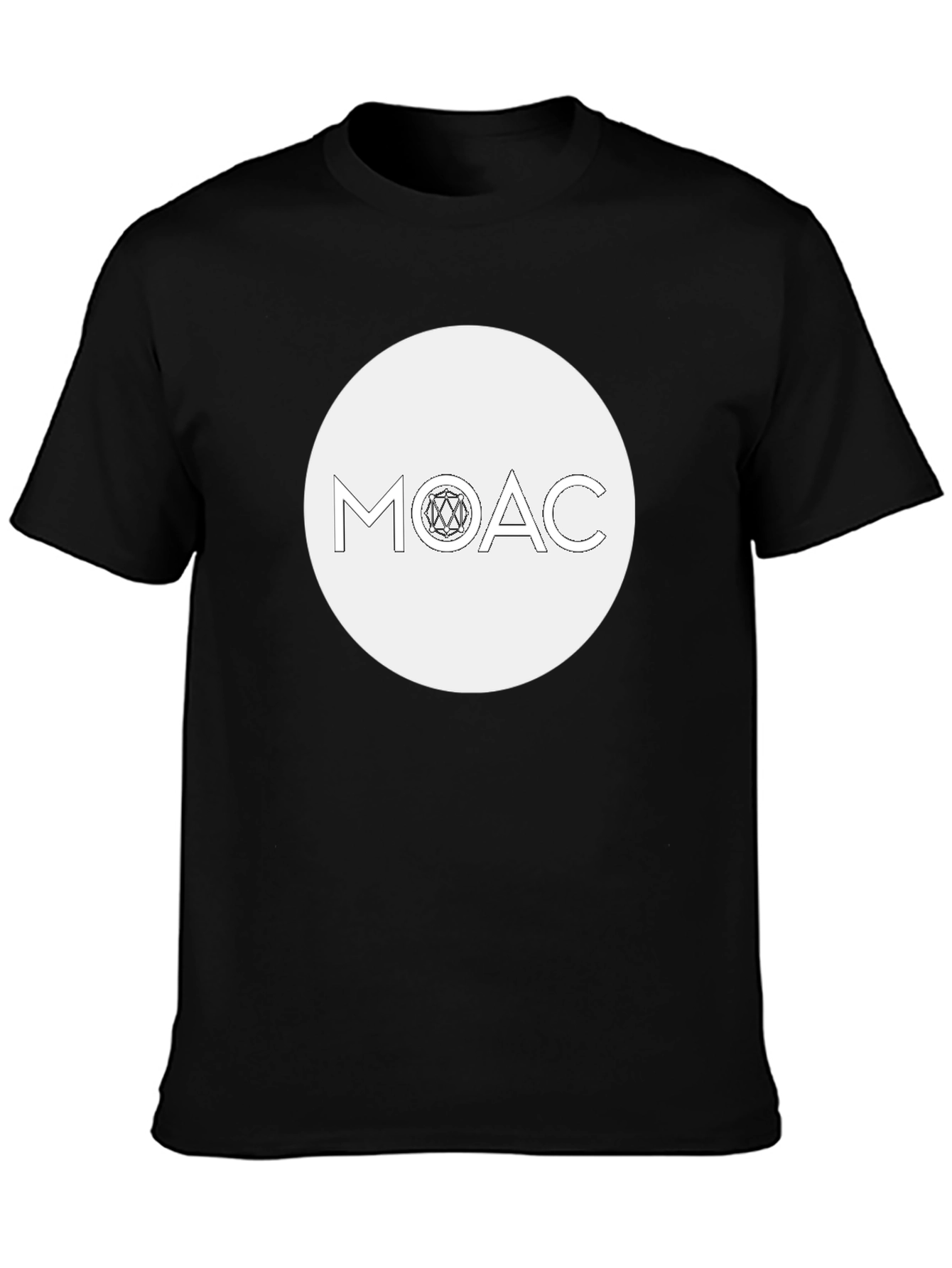 MOAC Graphic Tee - Stylish Black Cotton T-Shirt