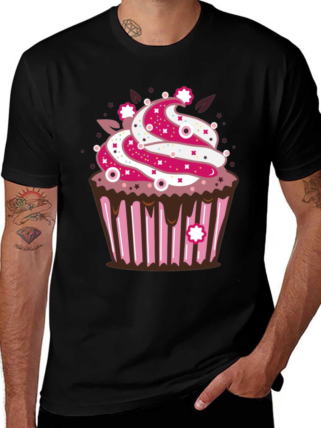 Cupcake Graphic T-Shirt - Sweet Treat Style