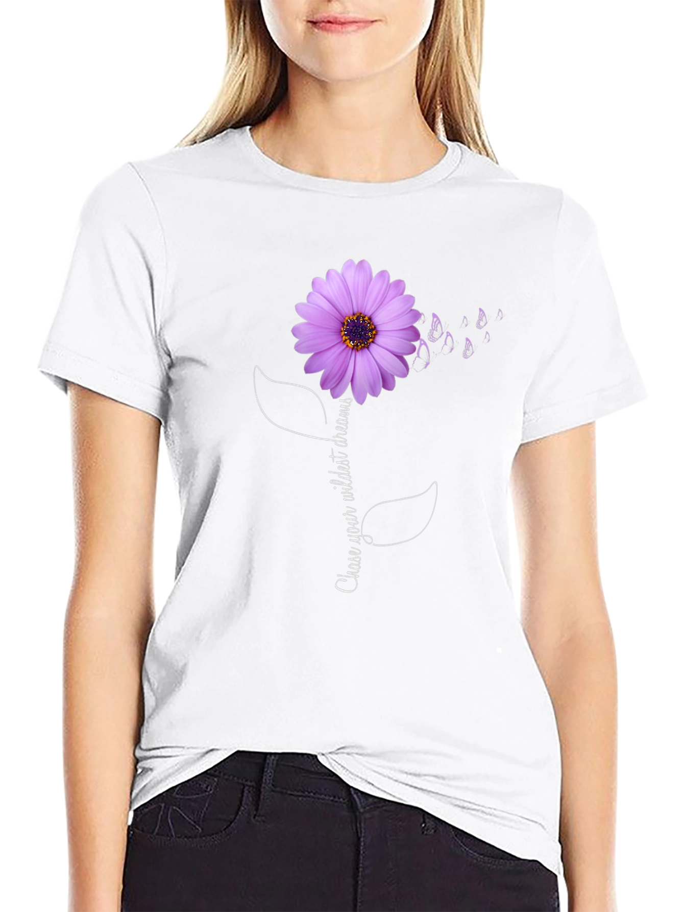 Chase Your Wildest Dreams Flower T-Shirt