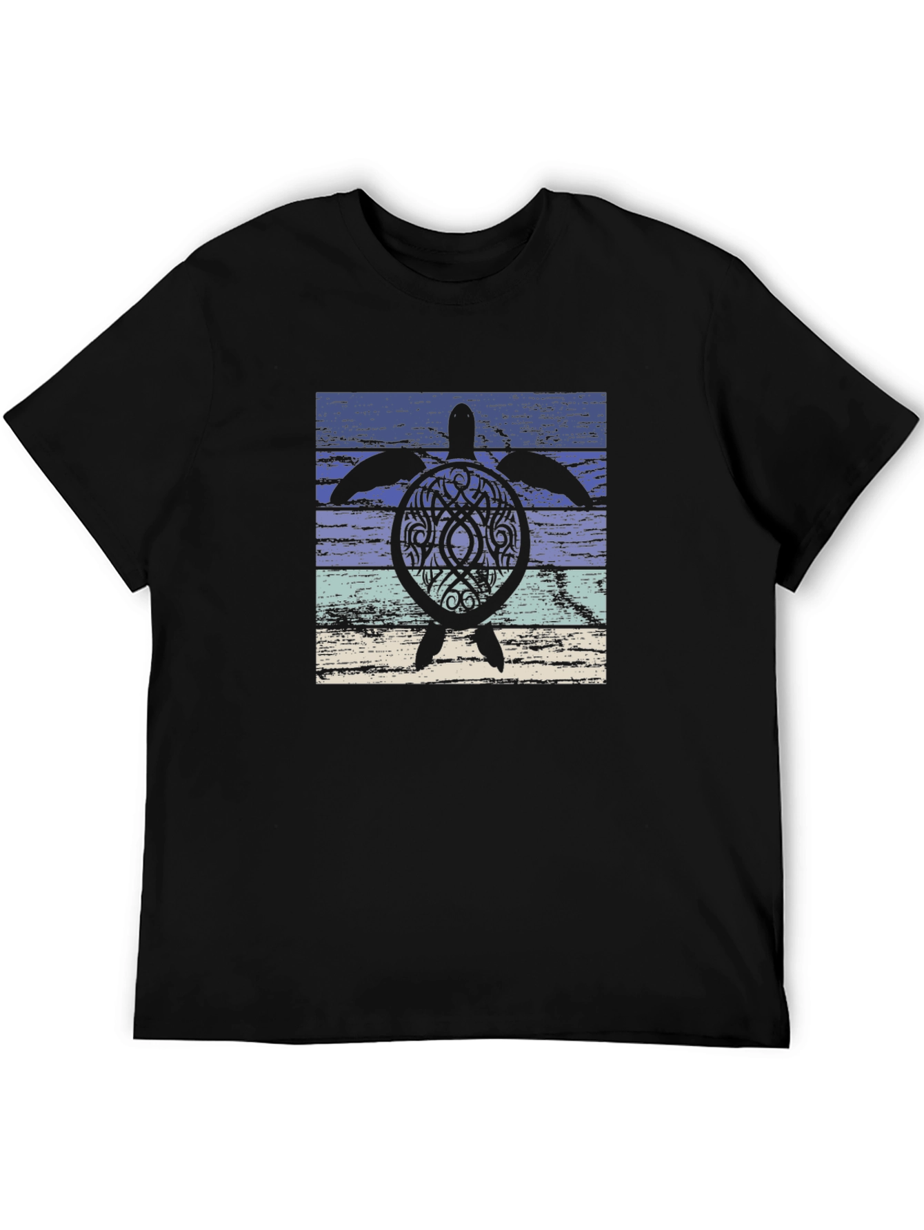 Turtle Graphic Print Crew Neck Tee