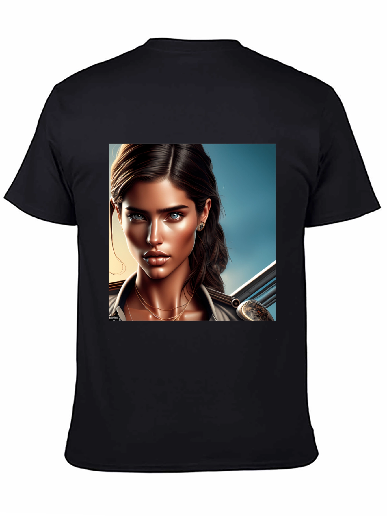 Womens Graphic Tee - Art Illustration Print