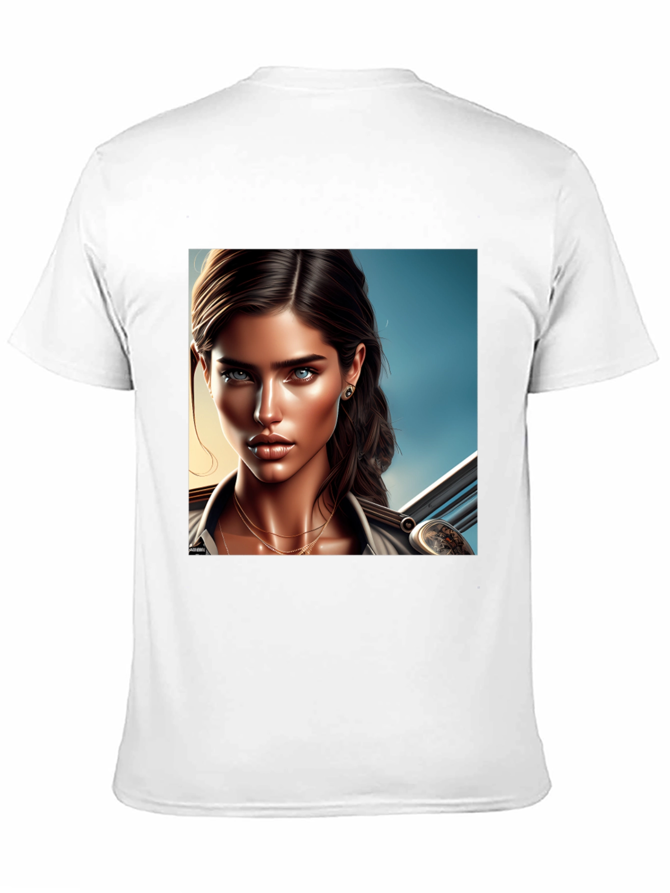 Womens Graphic Tee - Art Illustration Print
