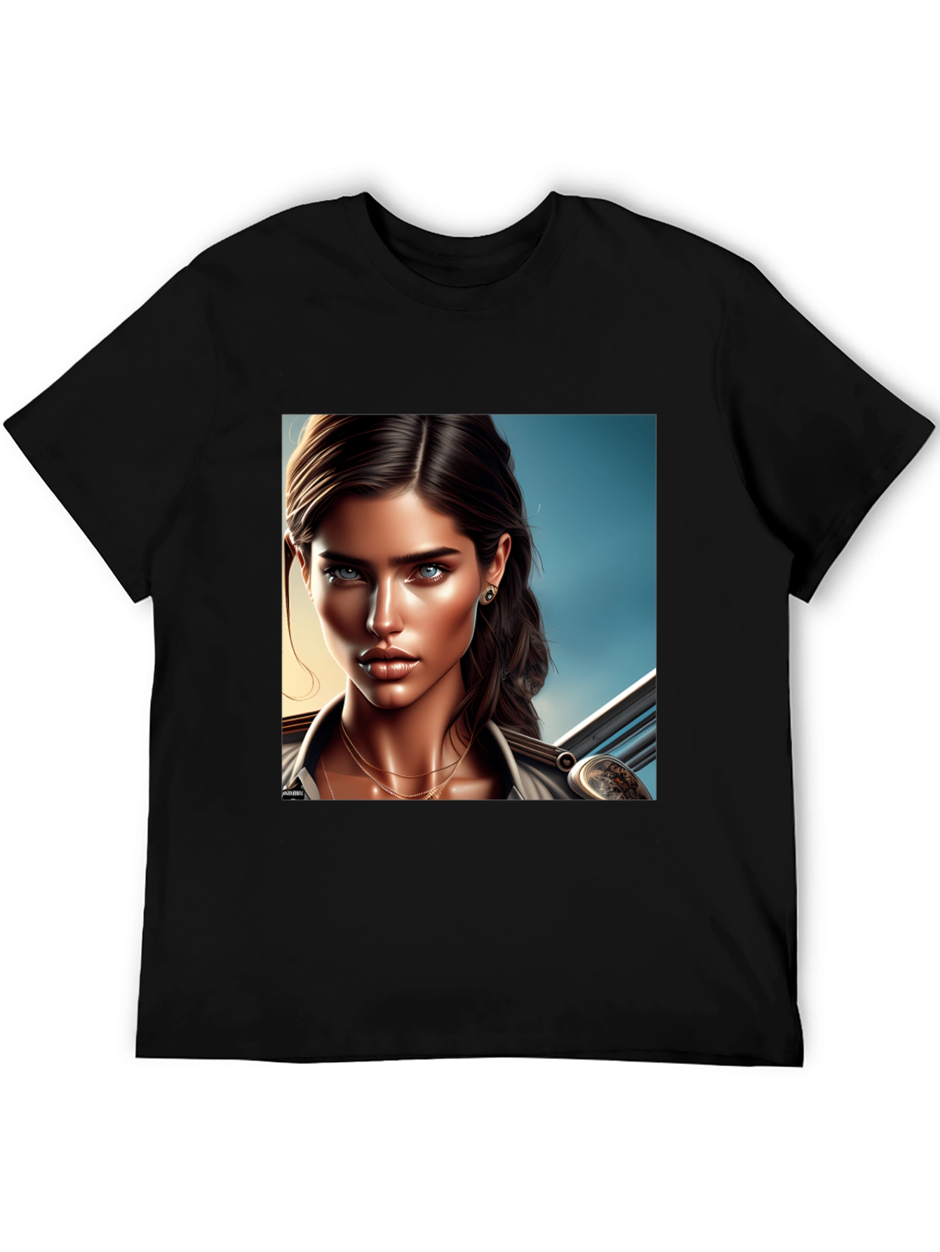 Womens Graphic Tee - Art Illustration Print