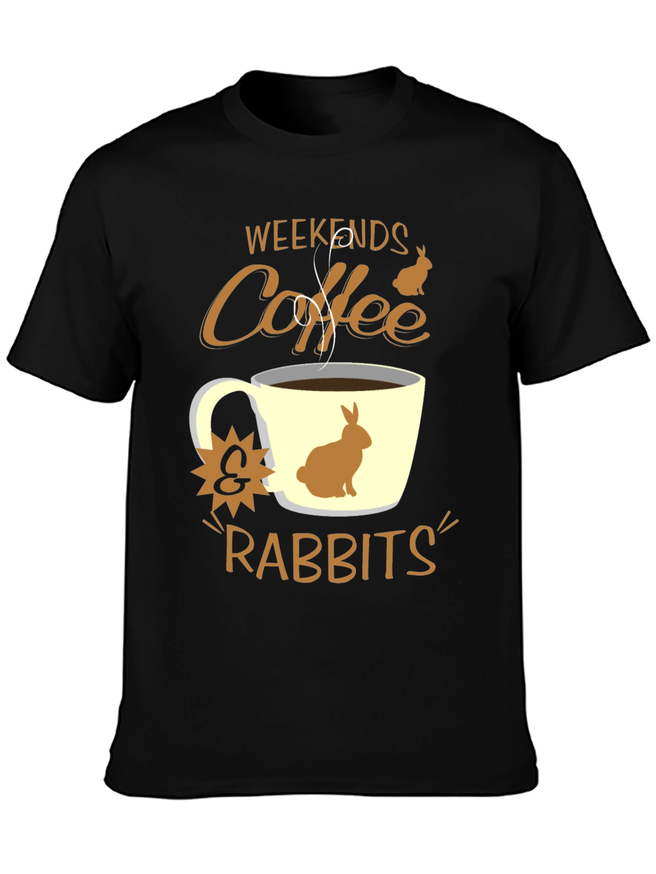 Weekend Coffee & Rabbits Graphic Tee